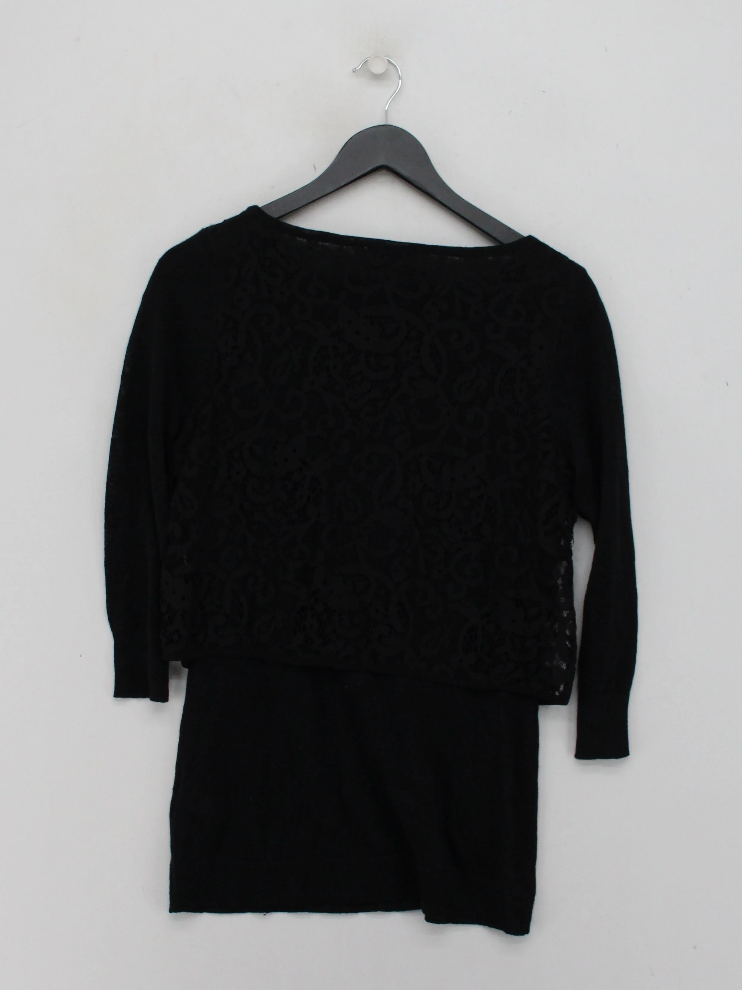 Mint Velvet Jumper Mini Dress UK10 in Black - Image 2