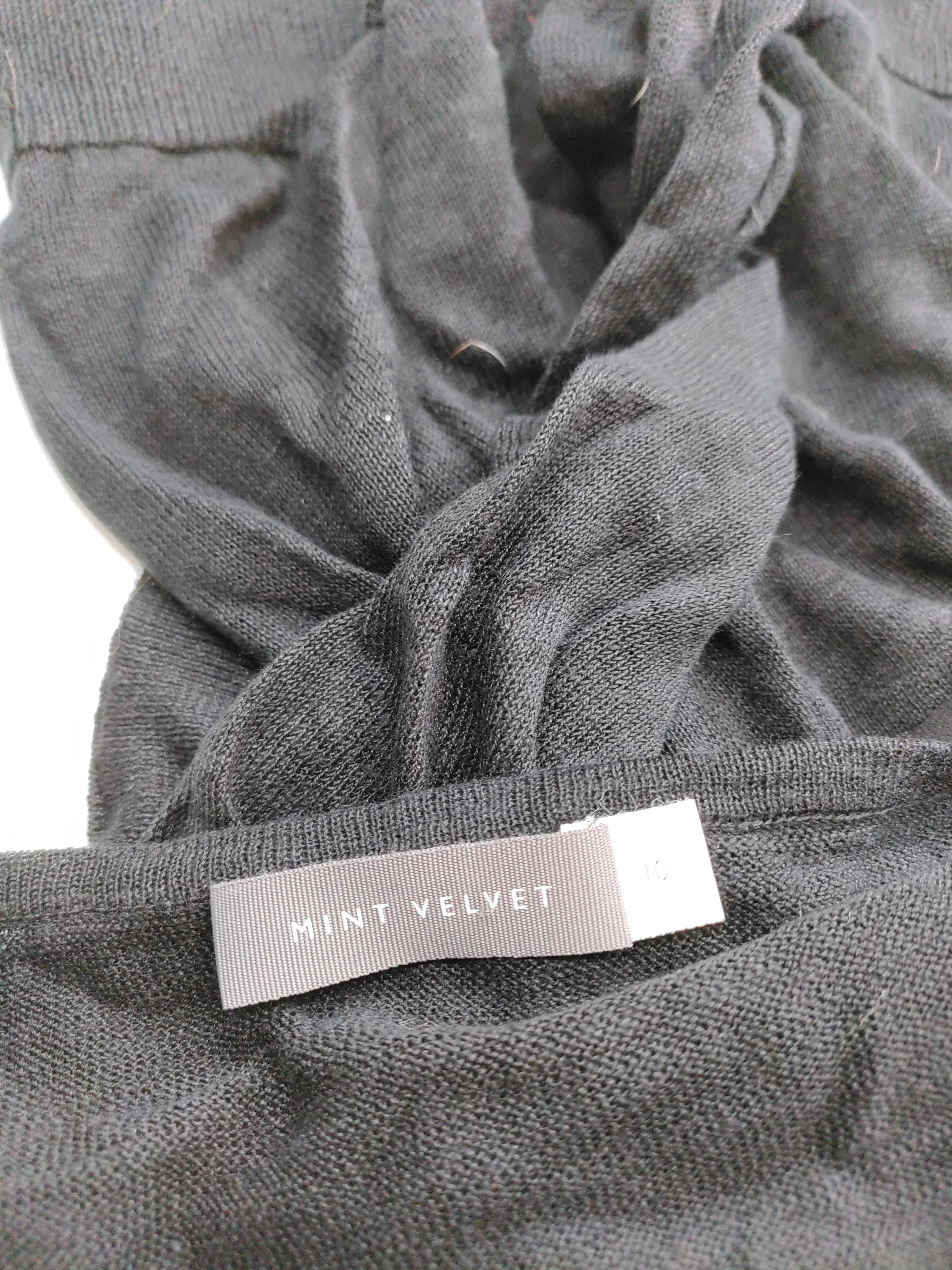 Mint Velvet Jumper Mini Dress UK10 in Black - Image 5