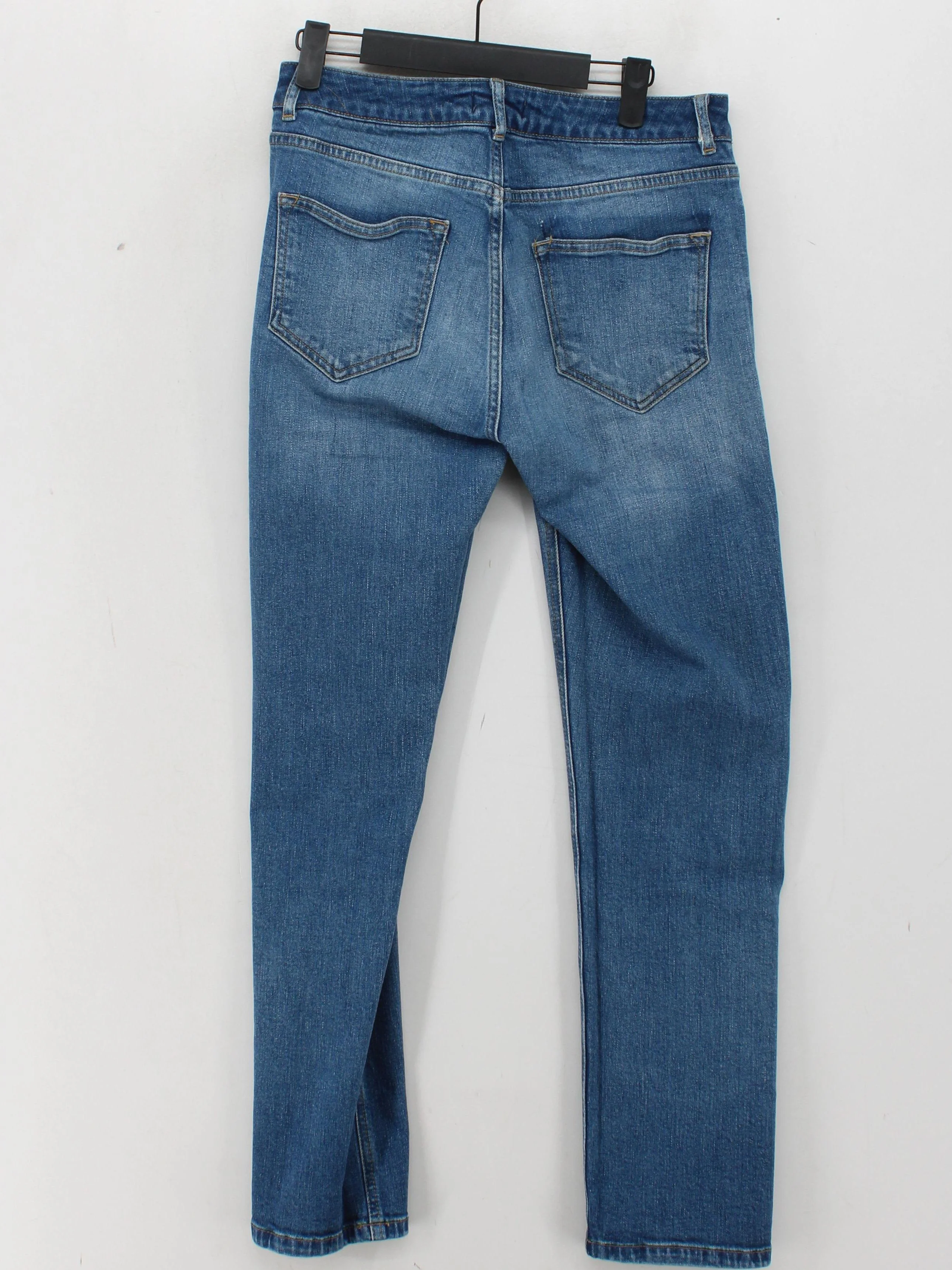 Mint Velvet Men's Jeans W 28 in; L 30 in Blue Cotton with Elastane Straight - Image 2