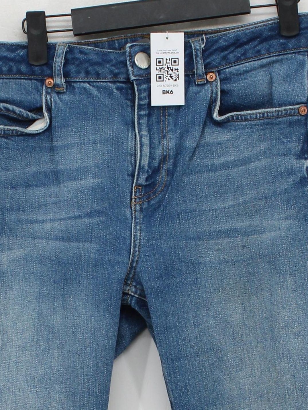 Mint Velvet Men's Jeans W 28 in; L 30 in Blue Cotton with Elastane Straight - Image 3