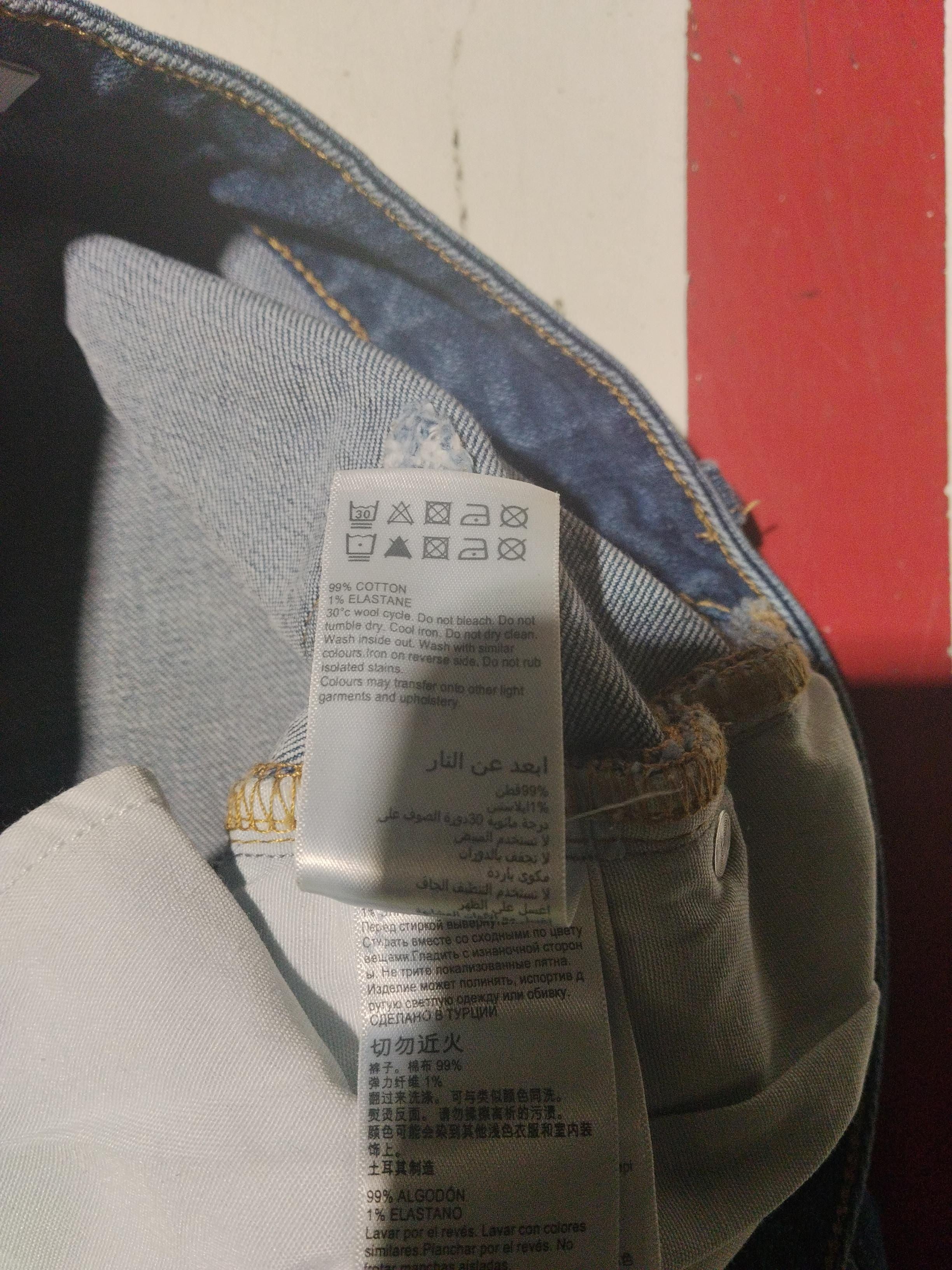 Mint Velvet Men's Jeans W 28 in; L 30 in Blue Cotton with Elastane Straight - Image 6