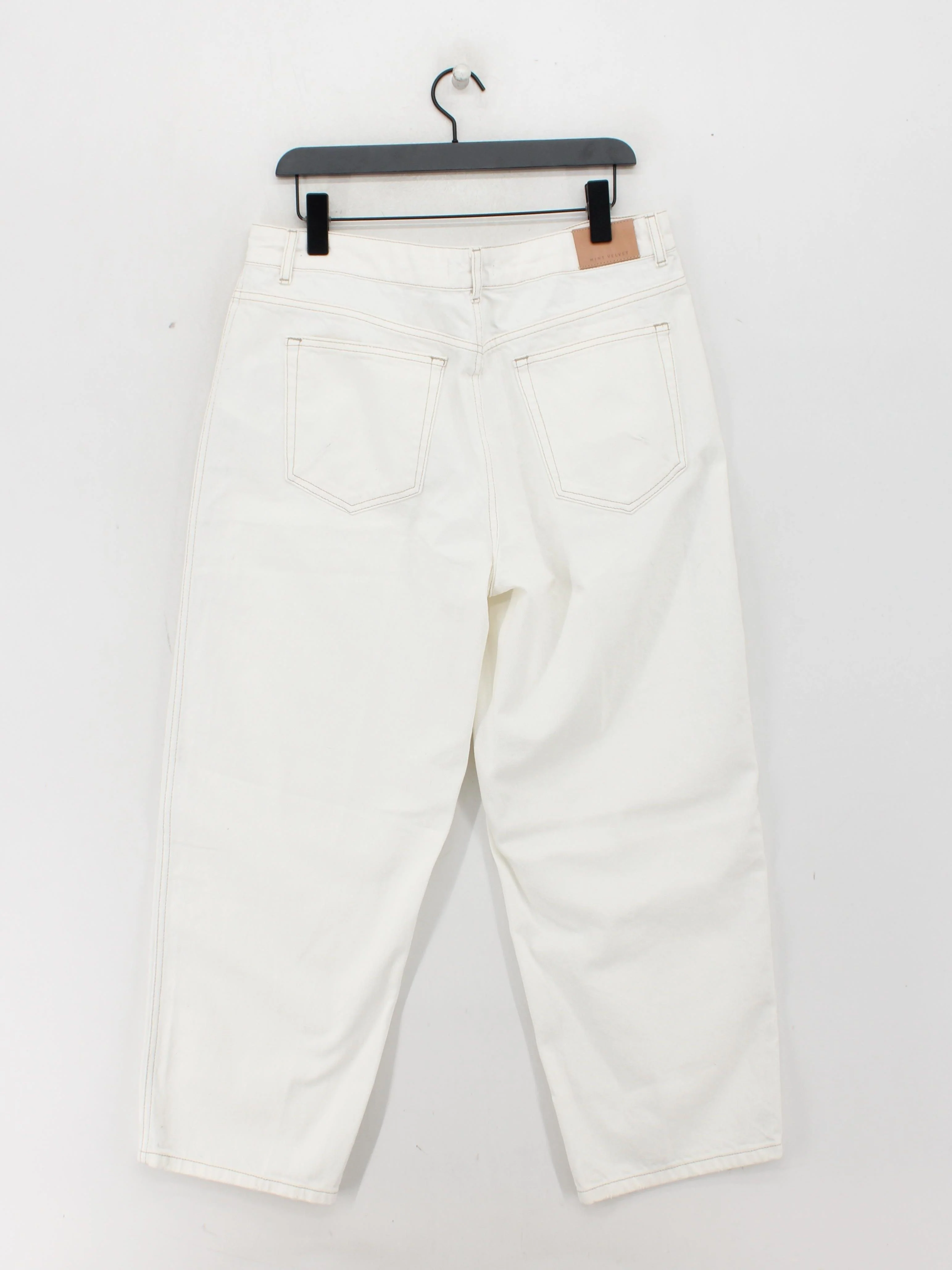 Mint Velvet Men's Jeans W 36 in White 100% Cotton Wide-Leg - Image 2