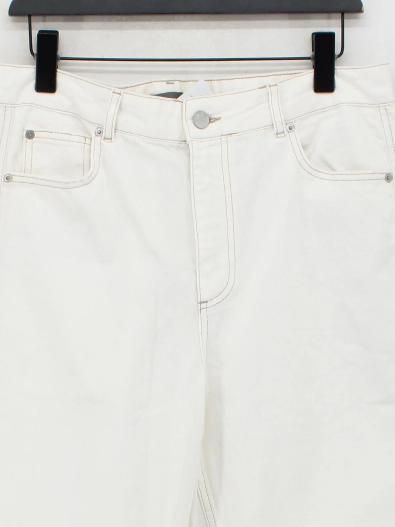 Mint Velvet Men's Jeans W 36 in White 100% Cotton Wide-Leg - Image 3
