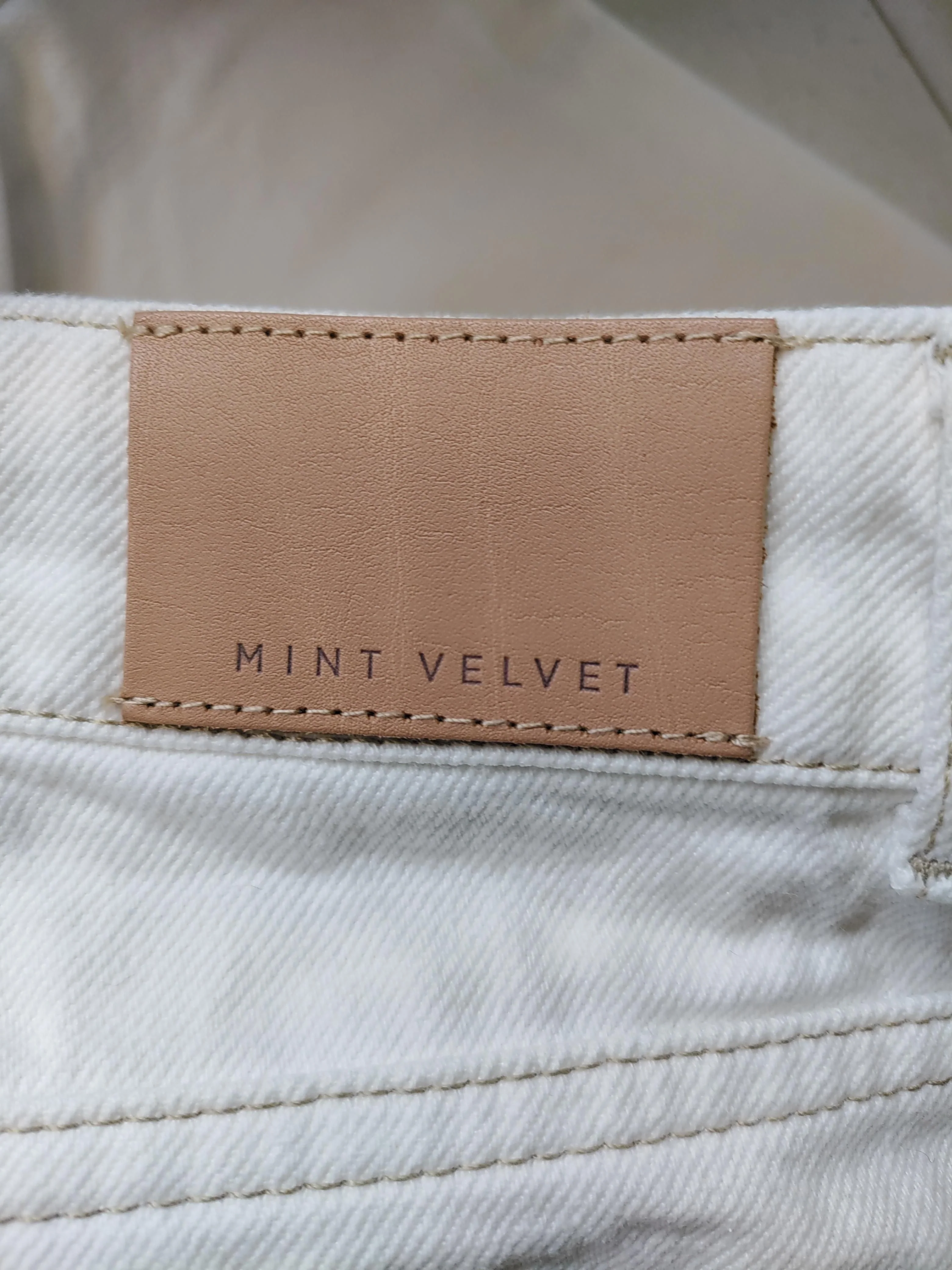 Mint Velvet Men's Jeans W 36 in White 100% Cotton Wide-Leg - Image 5