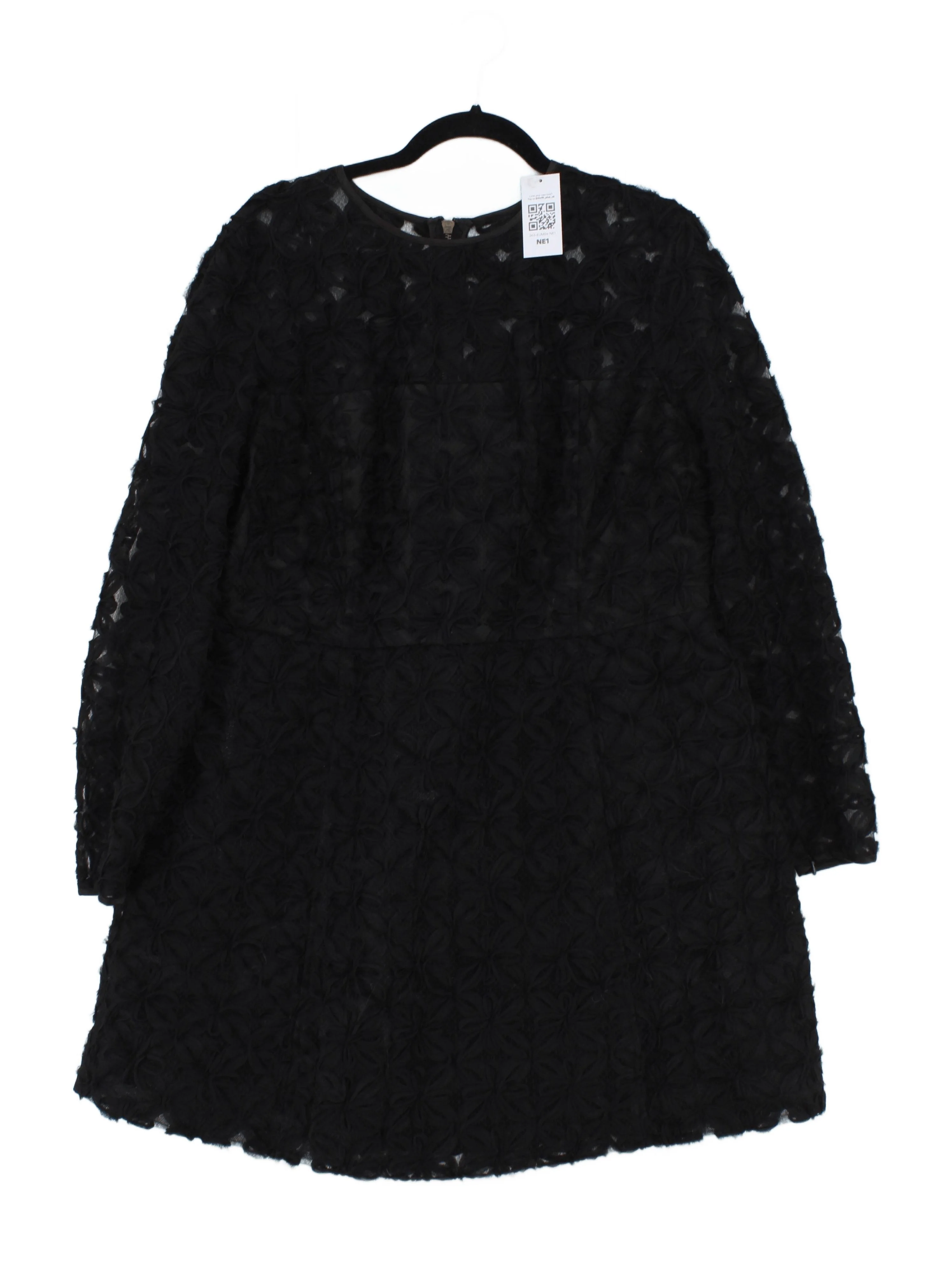Mint Velvet Mini Dress UK18 in Black