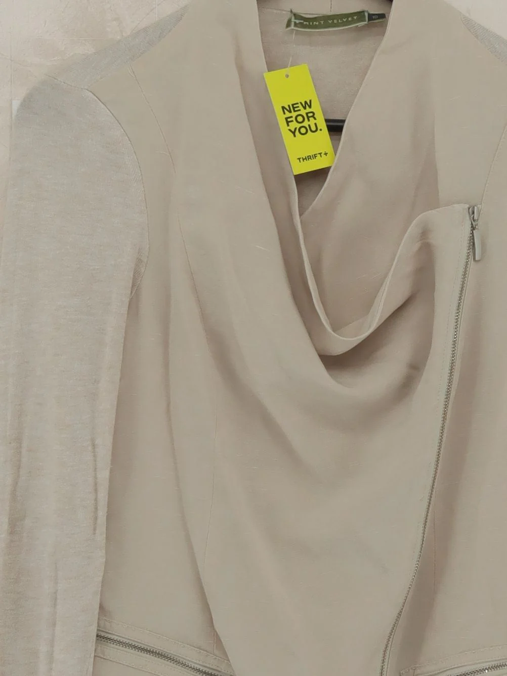 Mint Velvet Motorcycle Jacket jacket cream - Image 3
