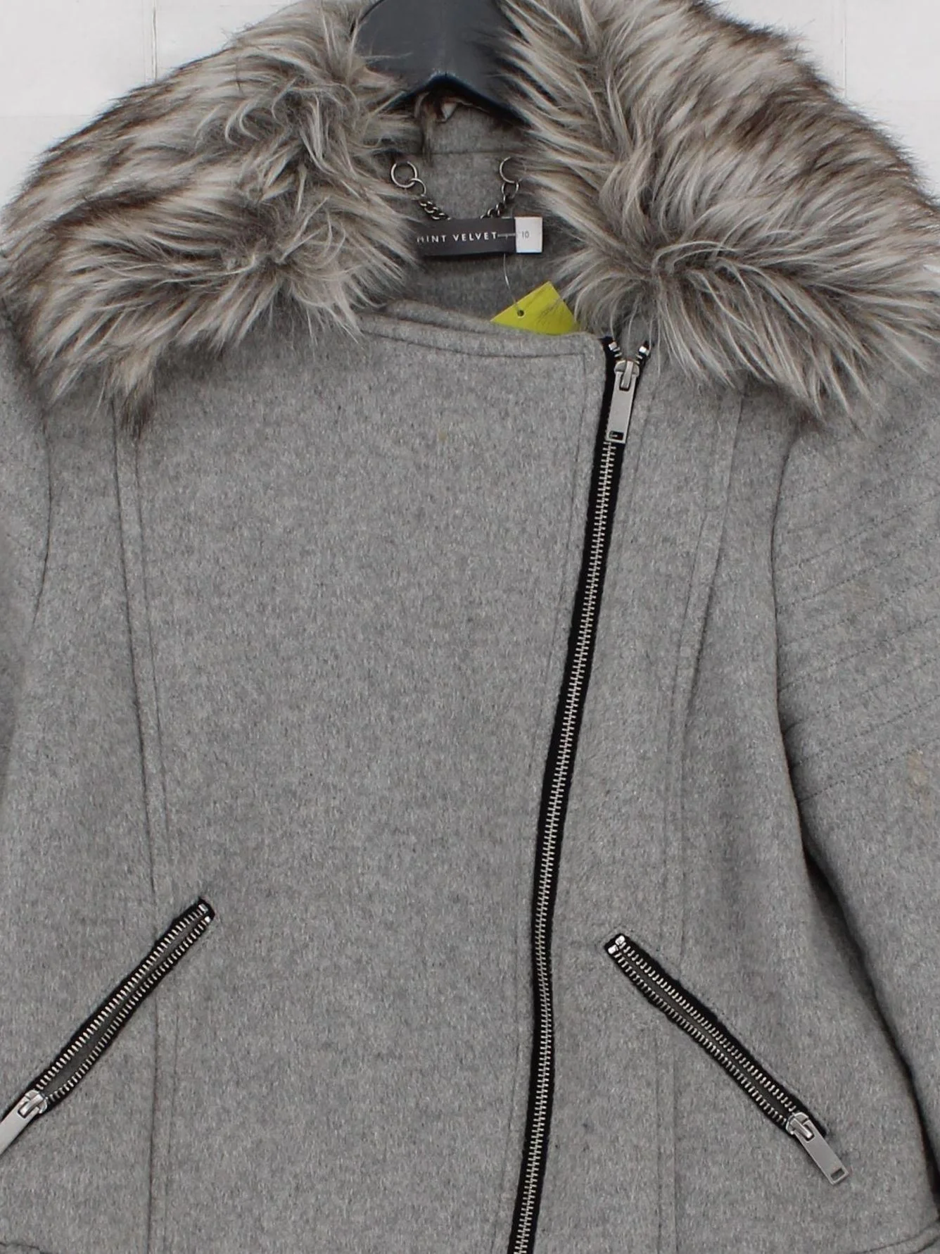 Mint Velvet Motorcycle Jacket jacket grey - Image 3