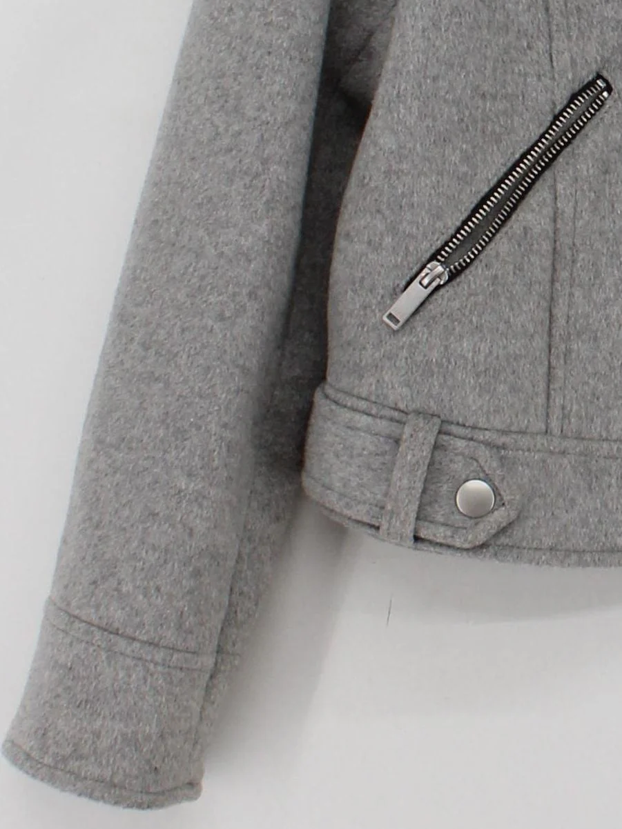 Mint Velvet Motorcycle Jacket jacket grey - Image 4