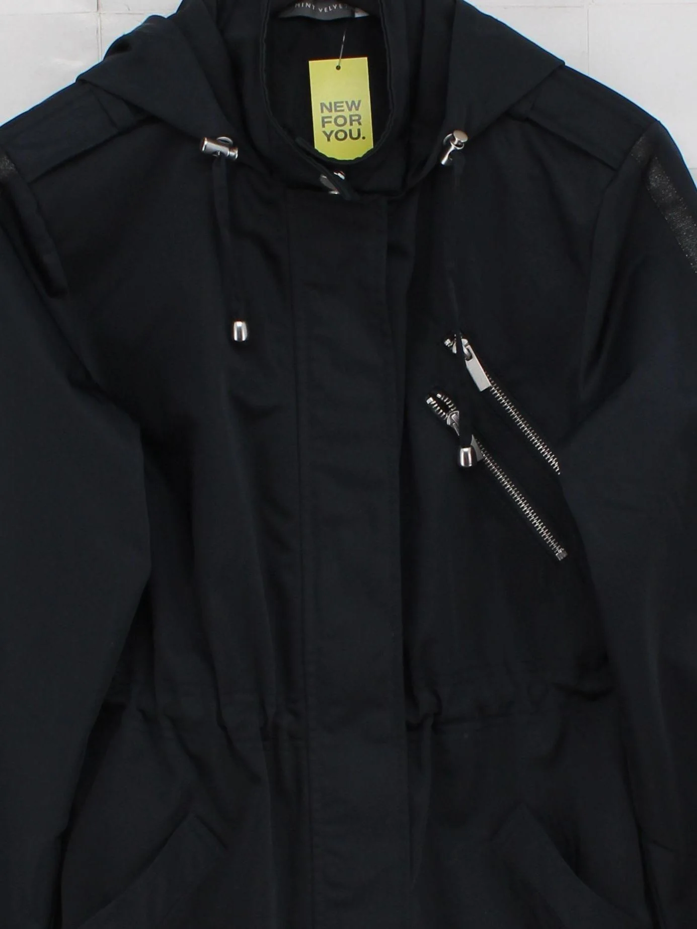 Mint Velvet Parka jacket black - Image 3