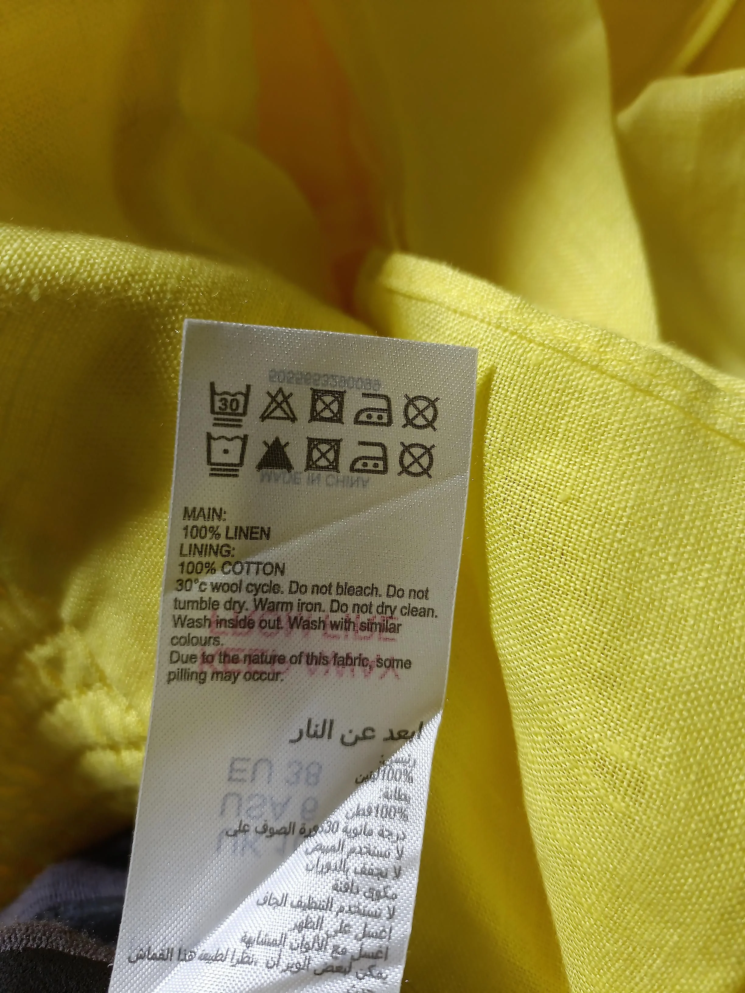 Mint Velvet Shirt Midi Dress UK10 in Yellow - Image 6