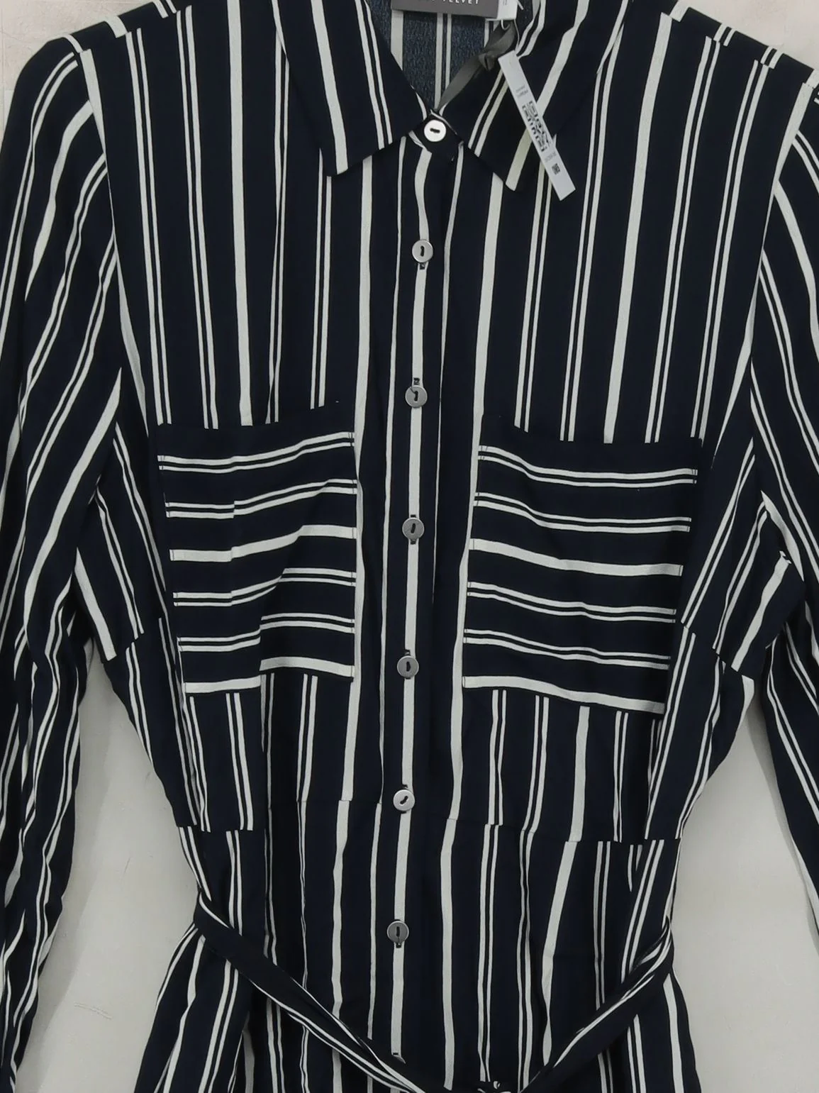 Mint Velvet Shirt Midi Dress UK12 in Blue - Image 3