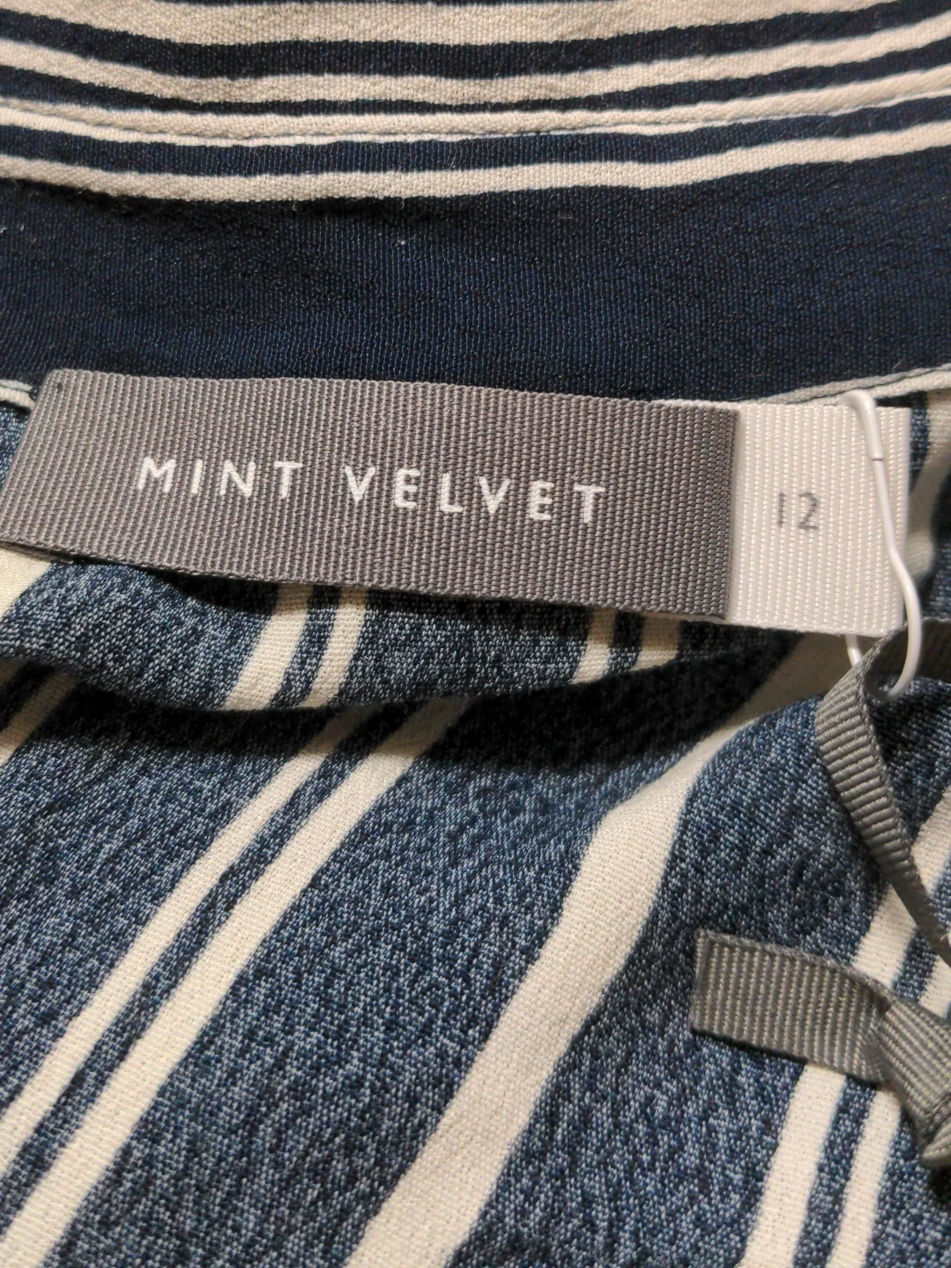 Mint Velvet Shirt Midi Dress UK12 in Blue - Image 5