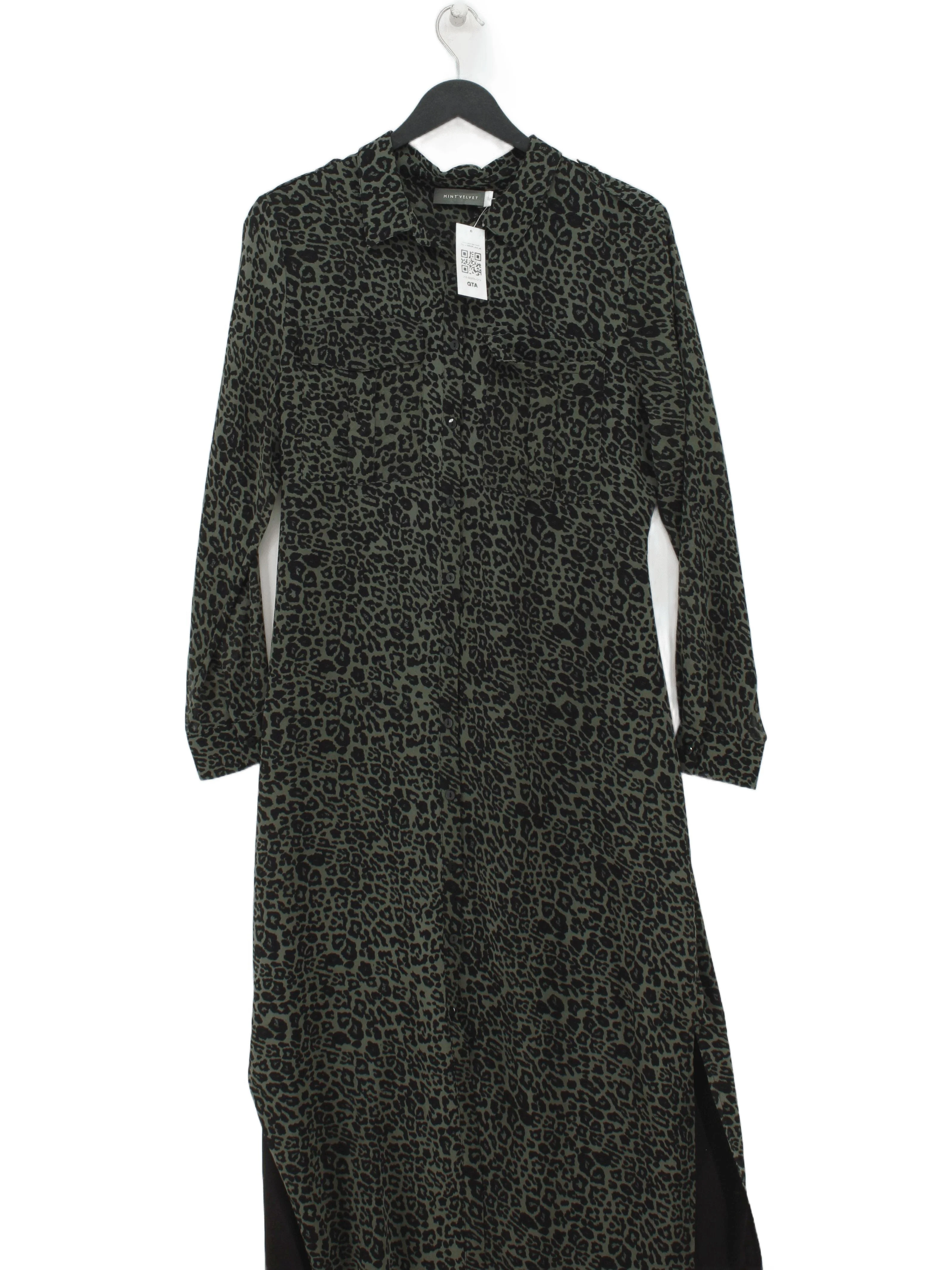 Mint Velvet Shirt Midi Dress UK12 in Green