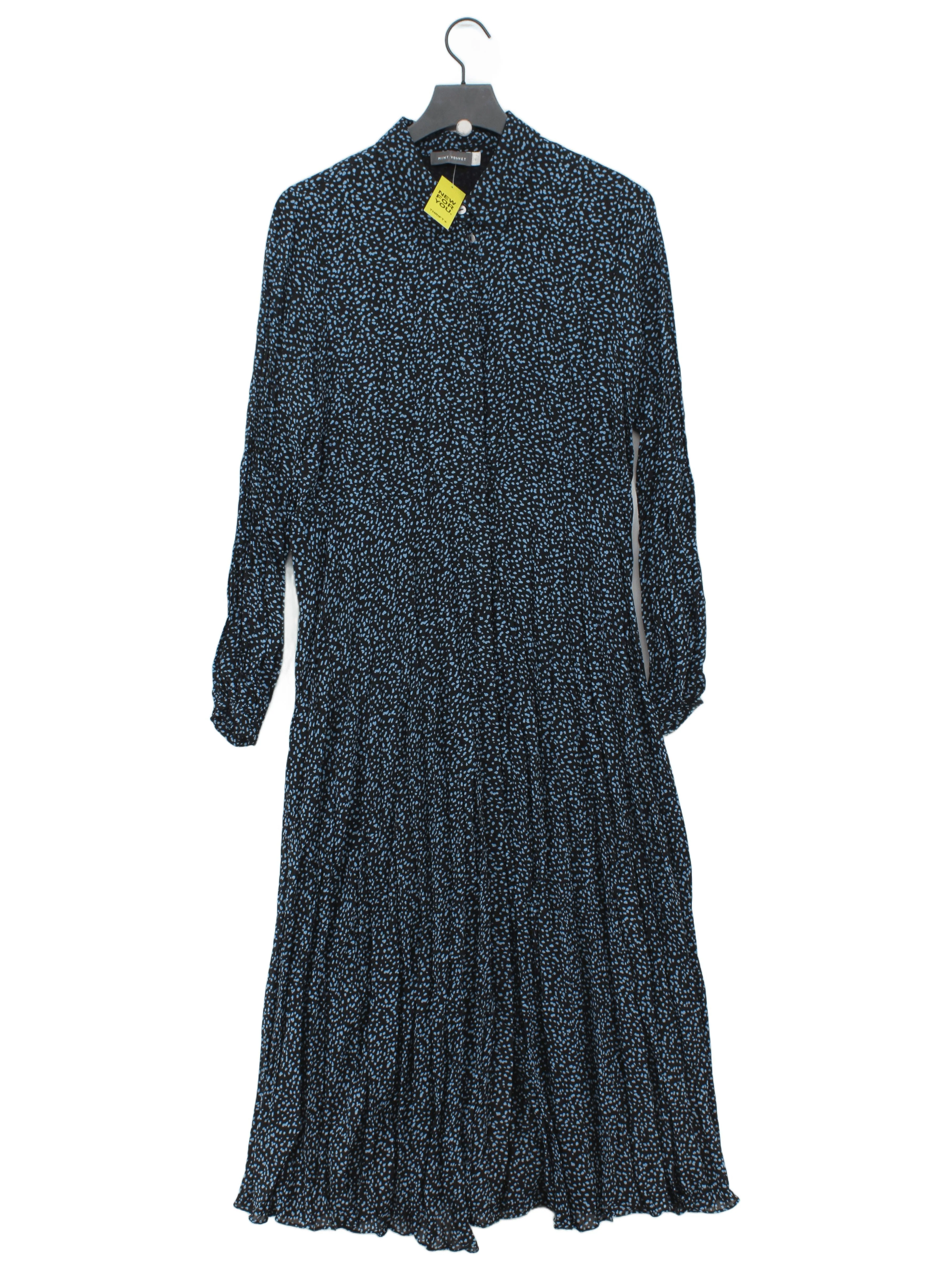 Mint Velvet Shirt Midi Dress UK16 in Black