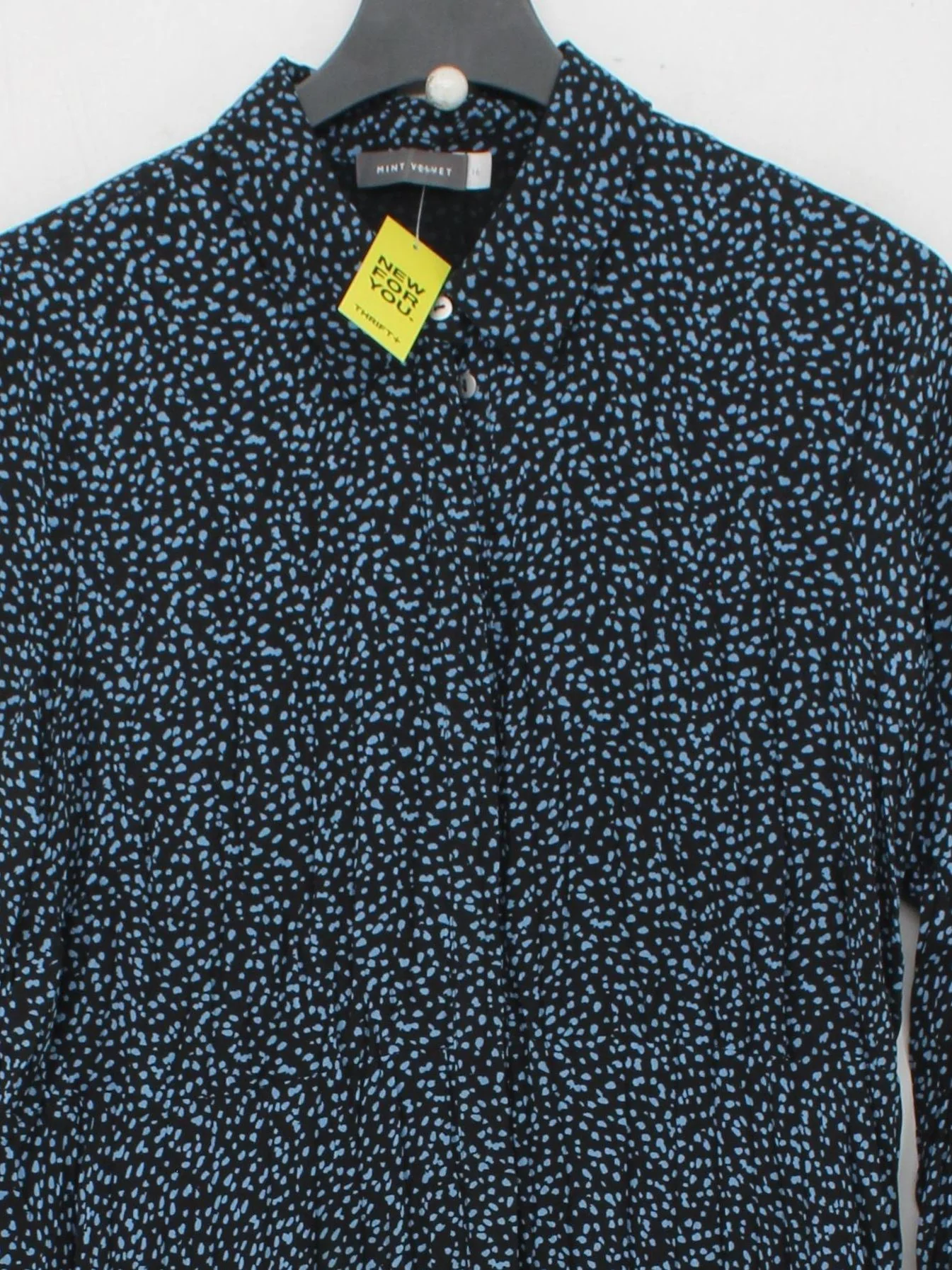 Mint Velvet Shirt Midi Dress UK16 in Black - Image 3