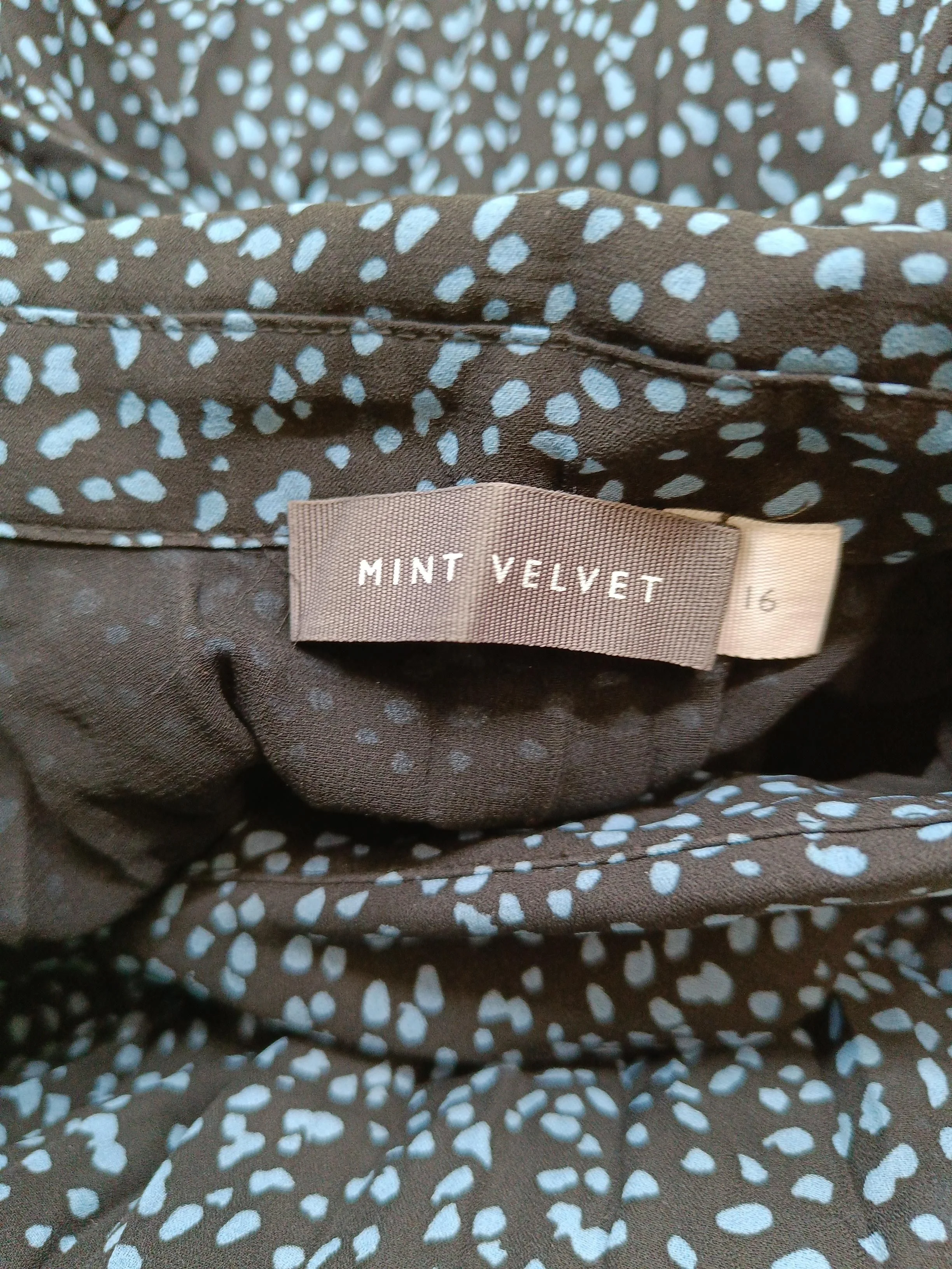 Mint Velvet Shirt Midi Dress UK16 in Black - Image 5