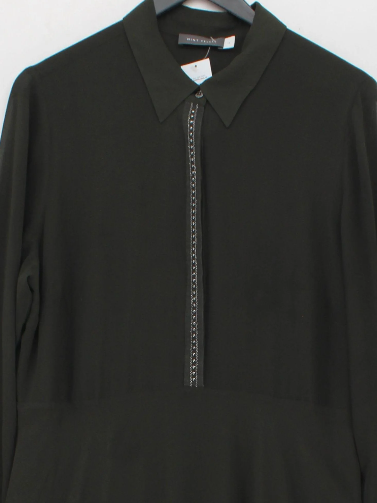 Mint Velvet Shirt Midi Dress UK16 in Green - Image 3