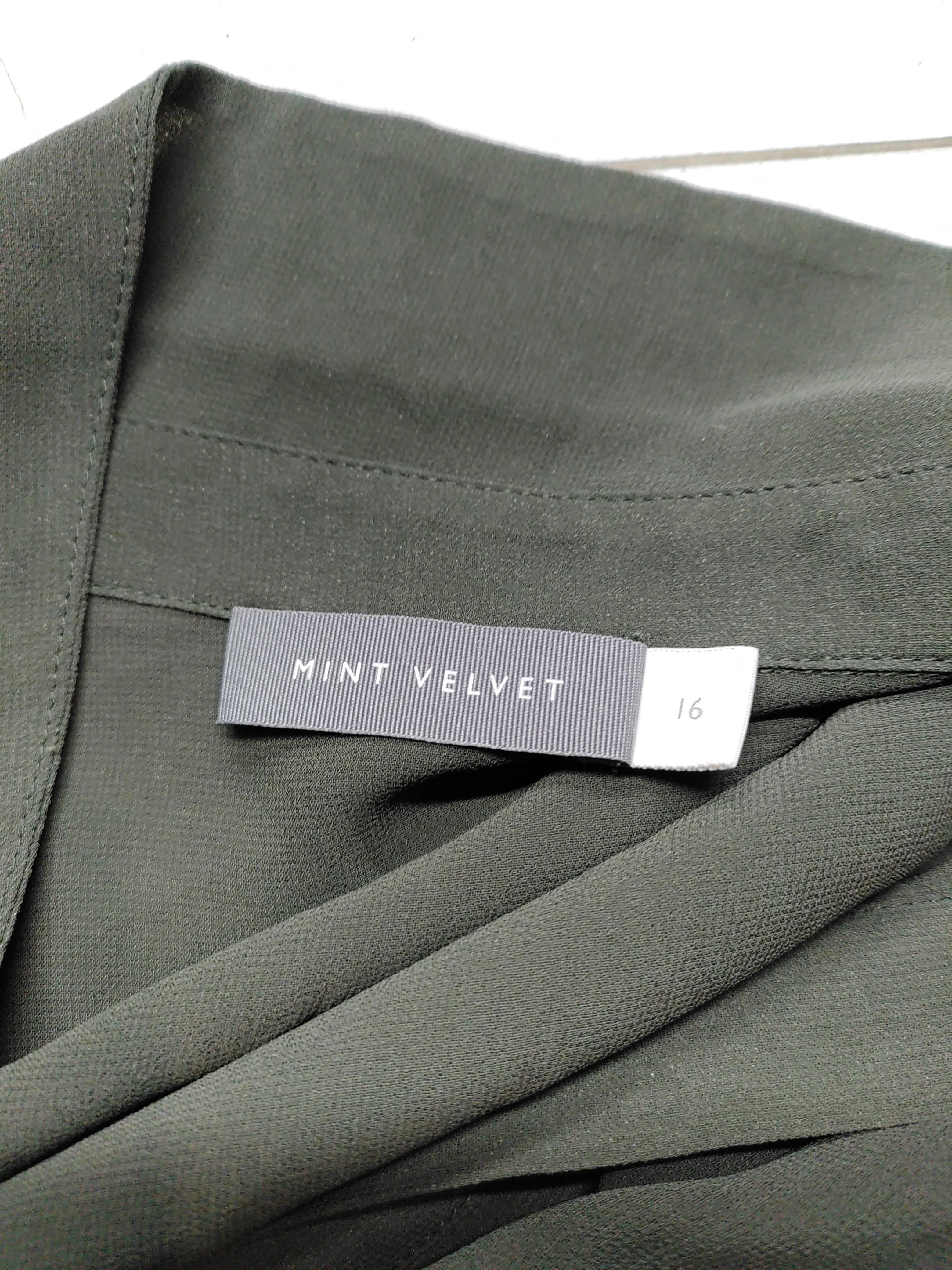 Mint Velvet Shirt Midi Dress UK16 in Green - Image 6