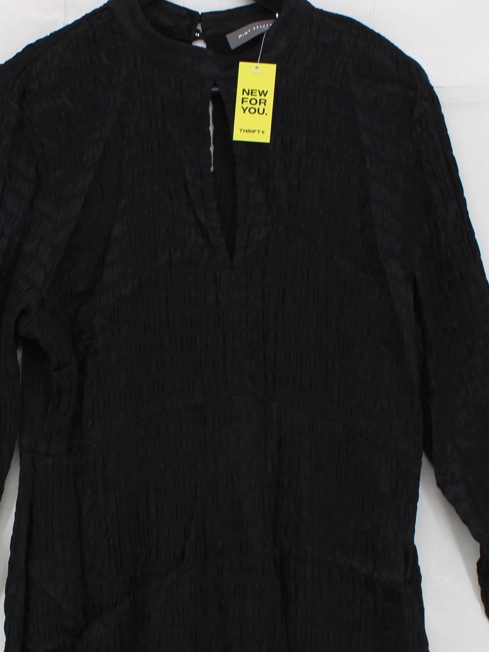 Mint Velvet Shirt Midi Dress UK18 in Black - Image 3