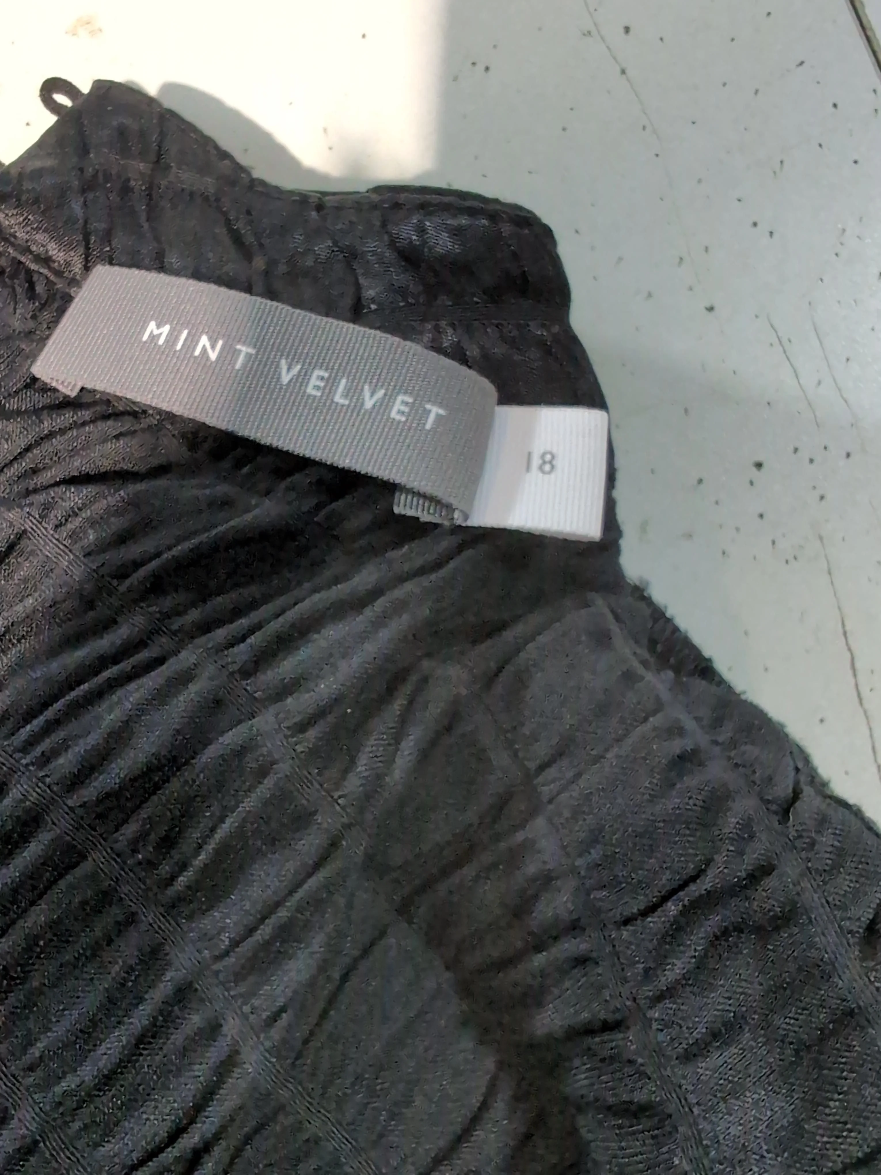 Mint Velvet Shirt Midi Dress UK18 in Black - Image 5