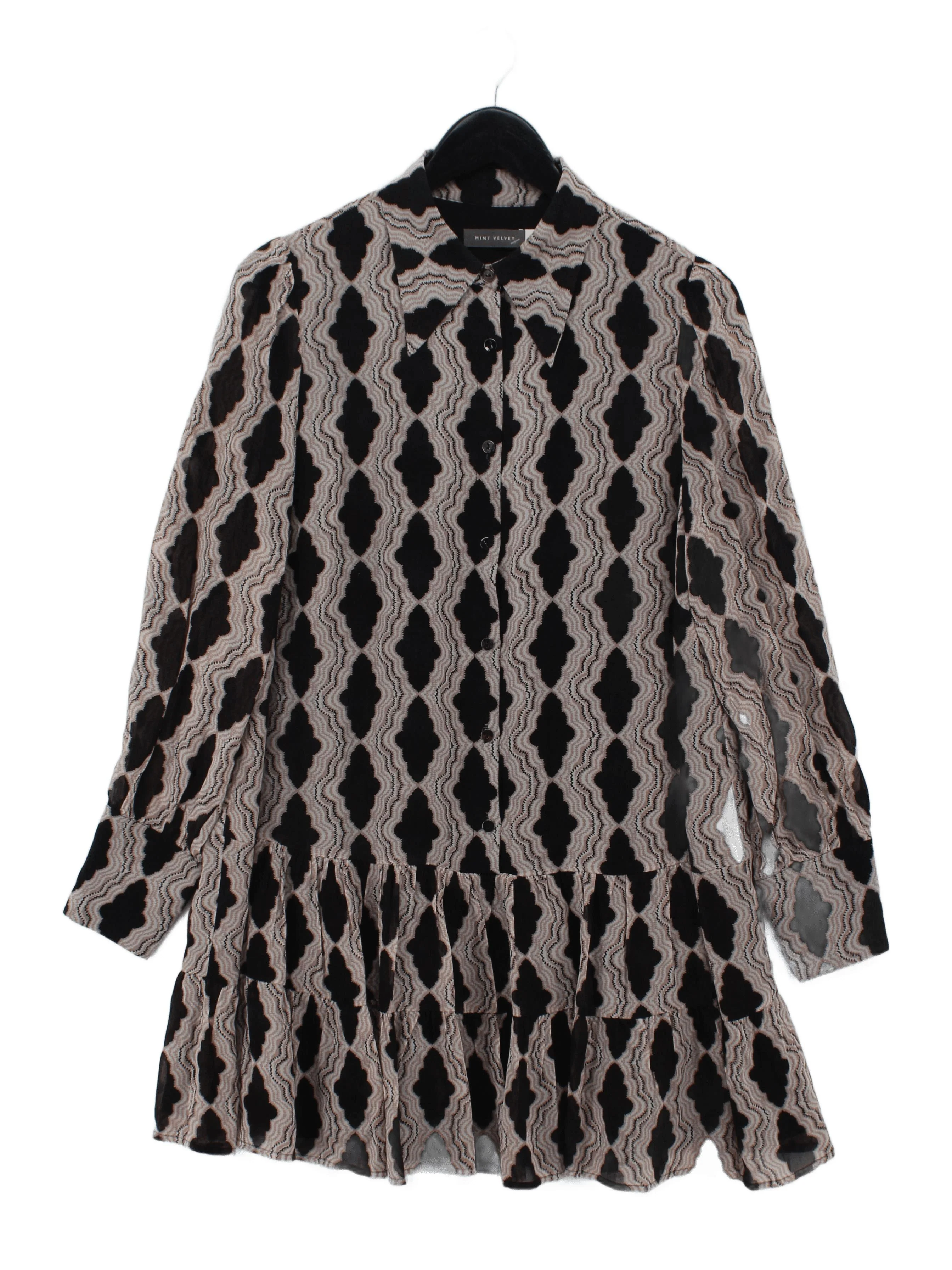 Mint Velvet Shirt Mini Dress UK14 in Multi