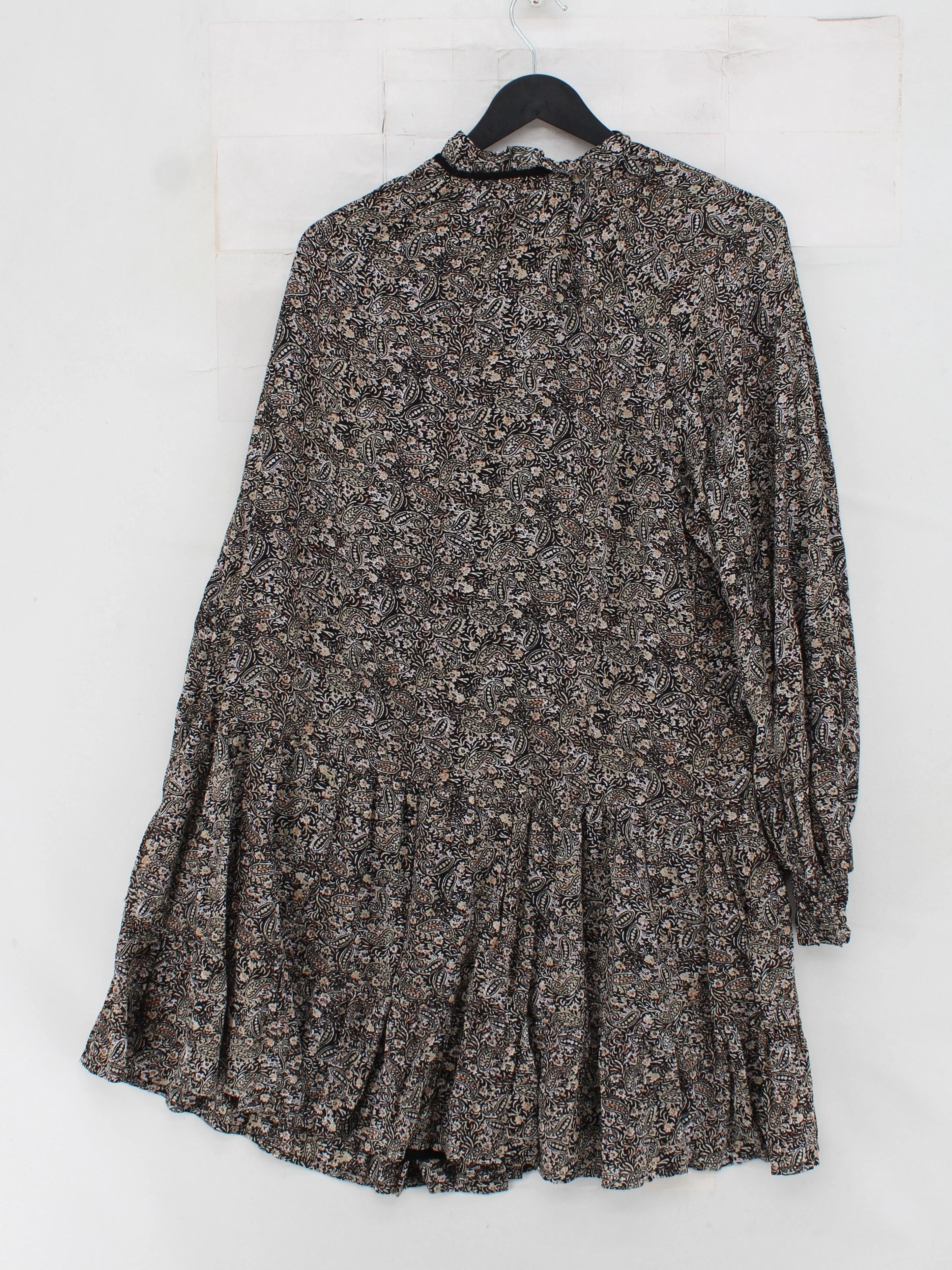 Mint Velvet Shirt Mini Dress UK16 in Black - Image 2