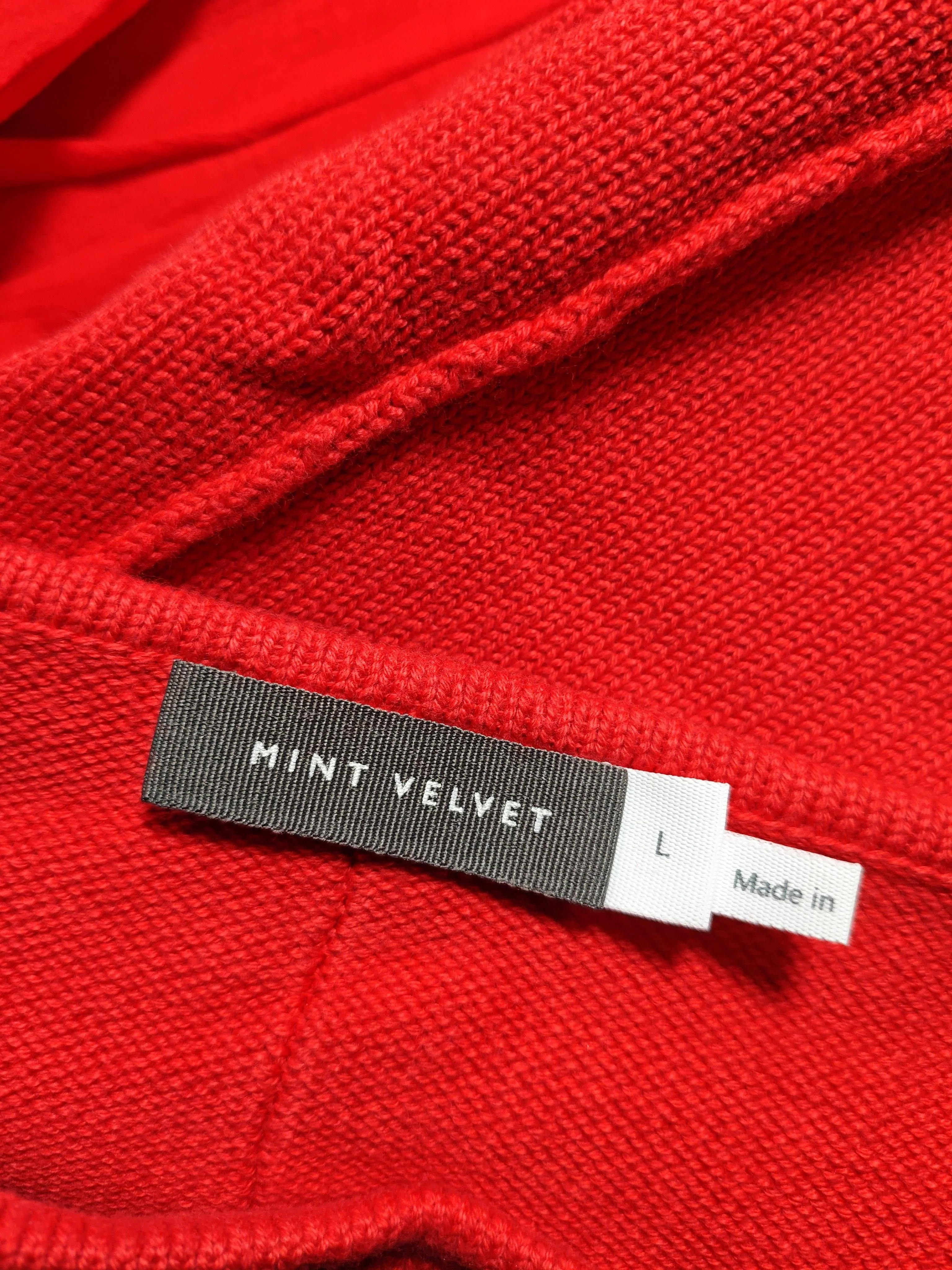 Mint Velvet Skater Midi Dress L in Red - Image 5