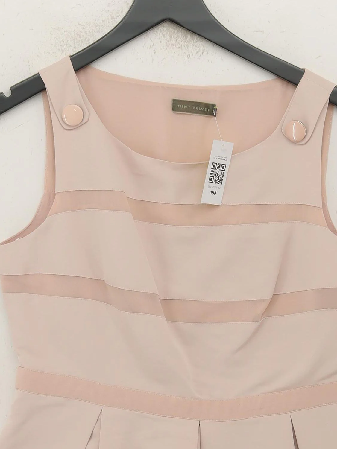 Mint Velvet Skater Mini Dress UK14 in Pink - Image 3