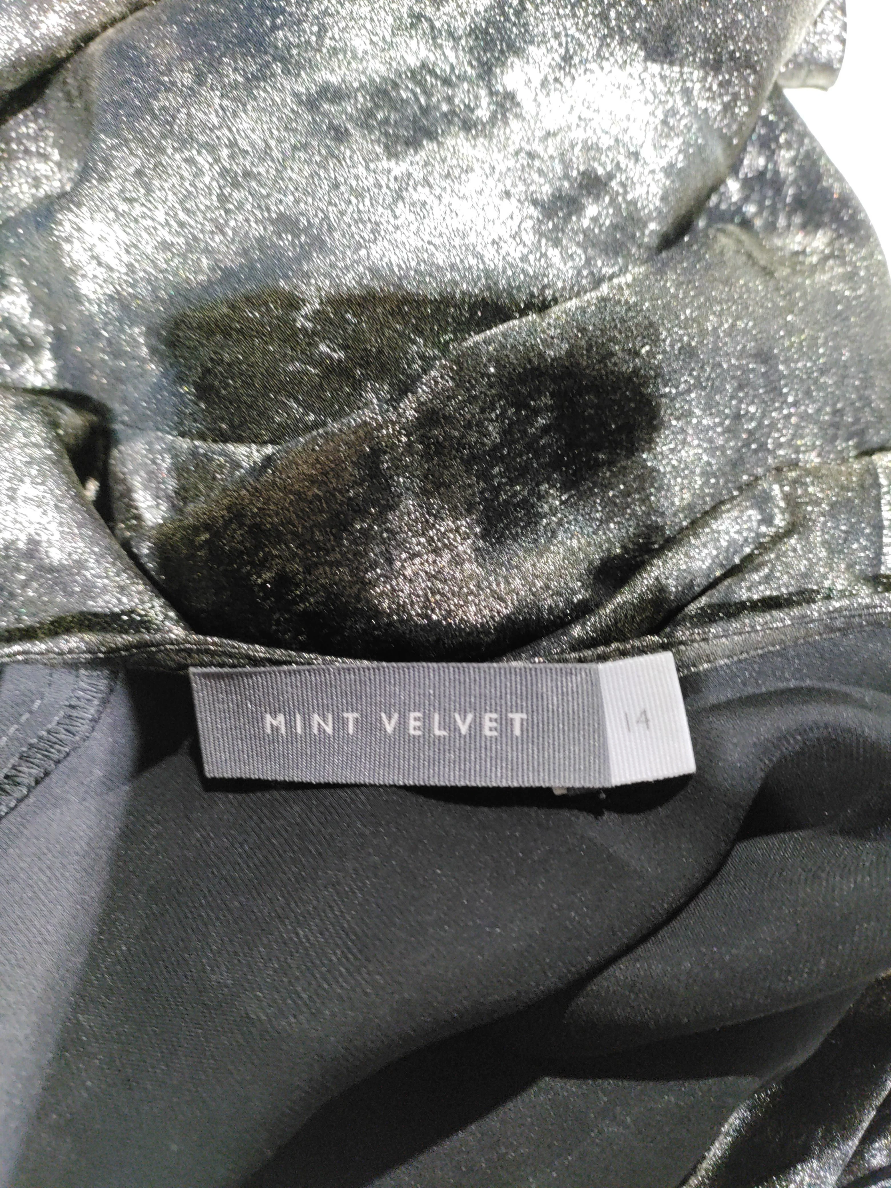 Mint Velvet Slip Midi Dress UK14 in Grey - Image 5
