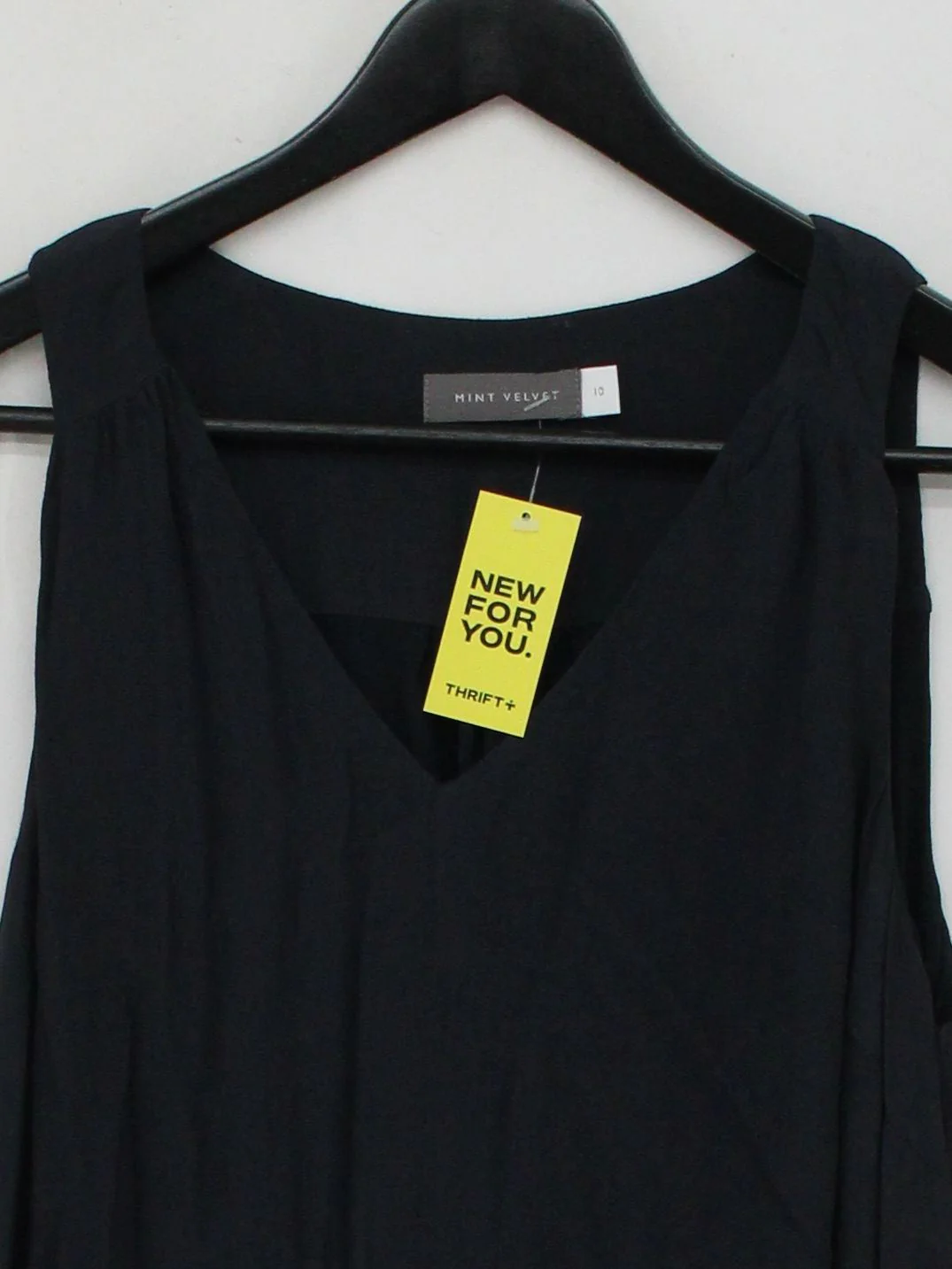 Mint Velvet T-Shirt Mini Dress UK10 in Black - Image 3