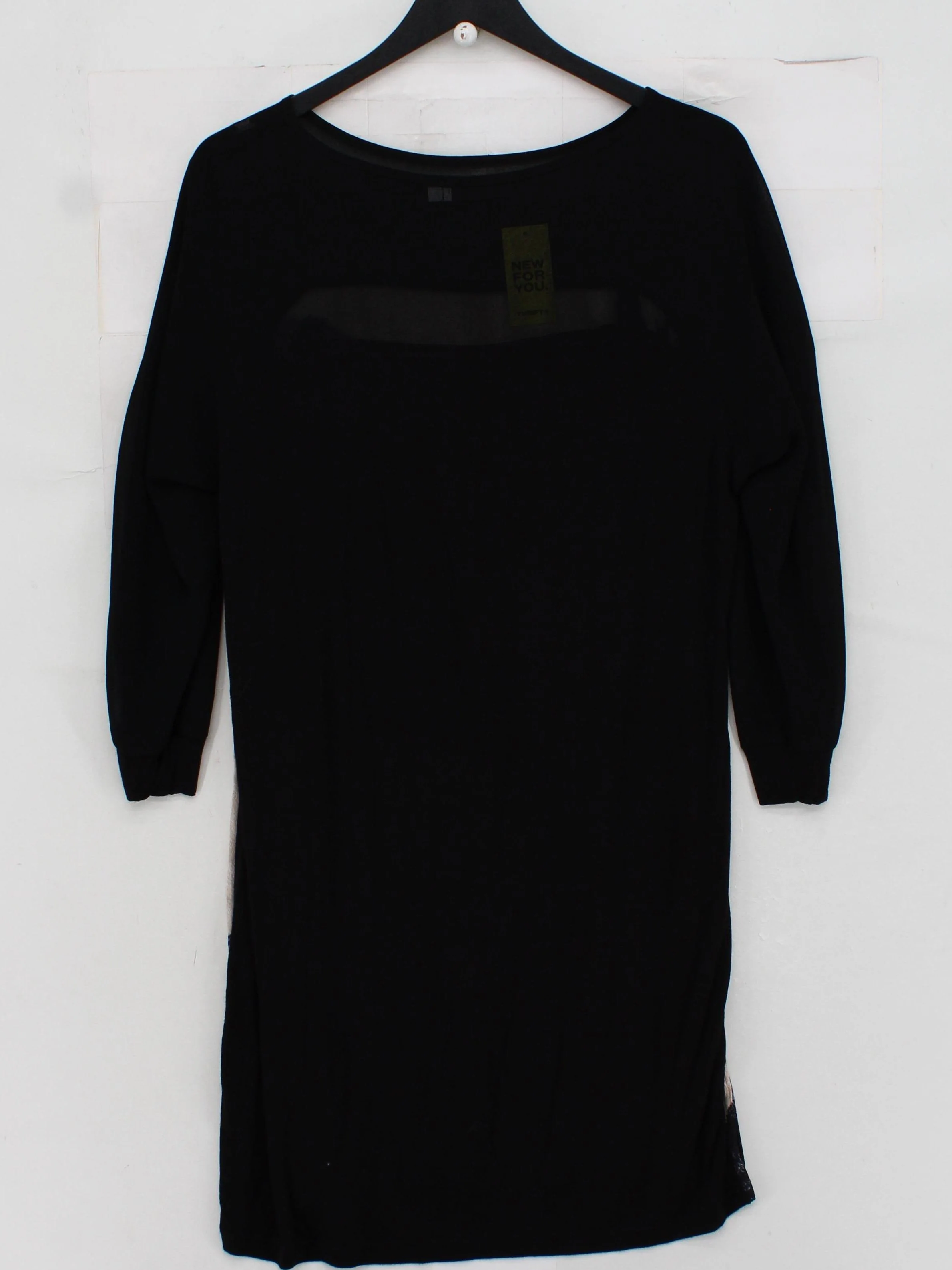Mint Velvet T-Shirt Mini Dress UK14 in Black - Image 2