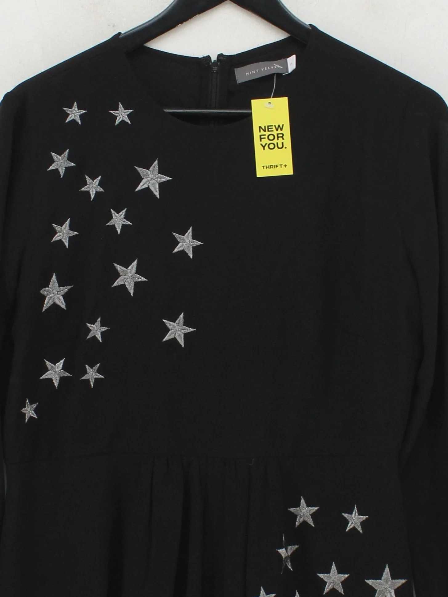 Mint Velvet T-Shirt Mini Dress UK14 in Black - Image 3