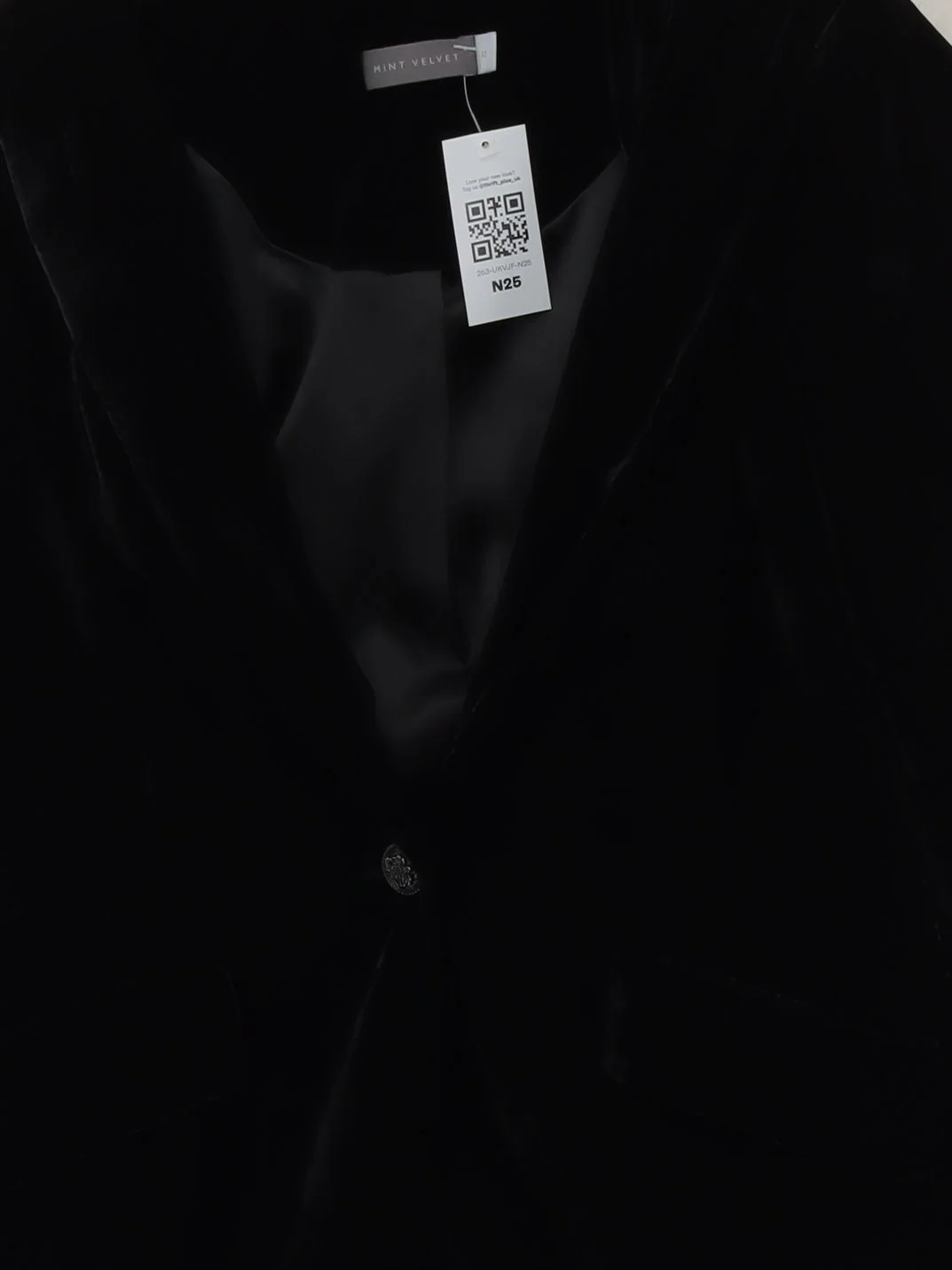 Mint Velvet Women's Blazer UK 10 Black 100% Polyester Overcoat - Image 3