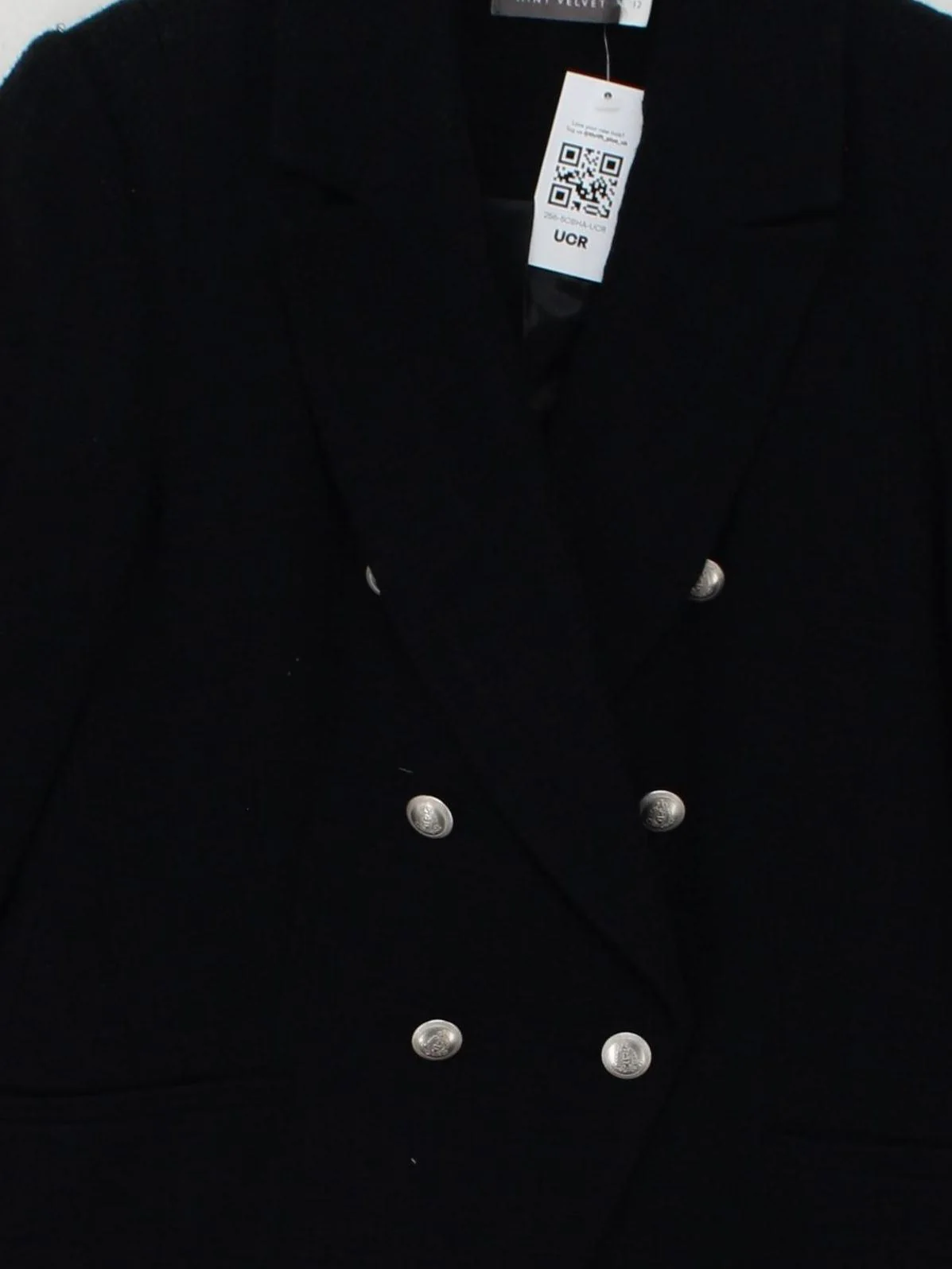 Mint Velvet Women's Blazer UK 12 Black Polyester - Image 3