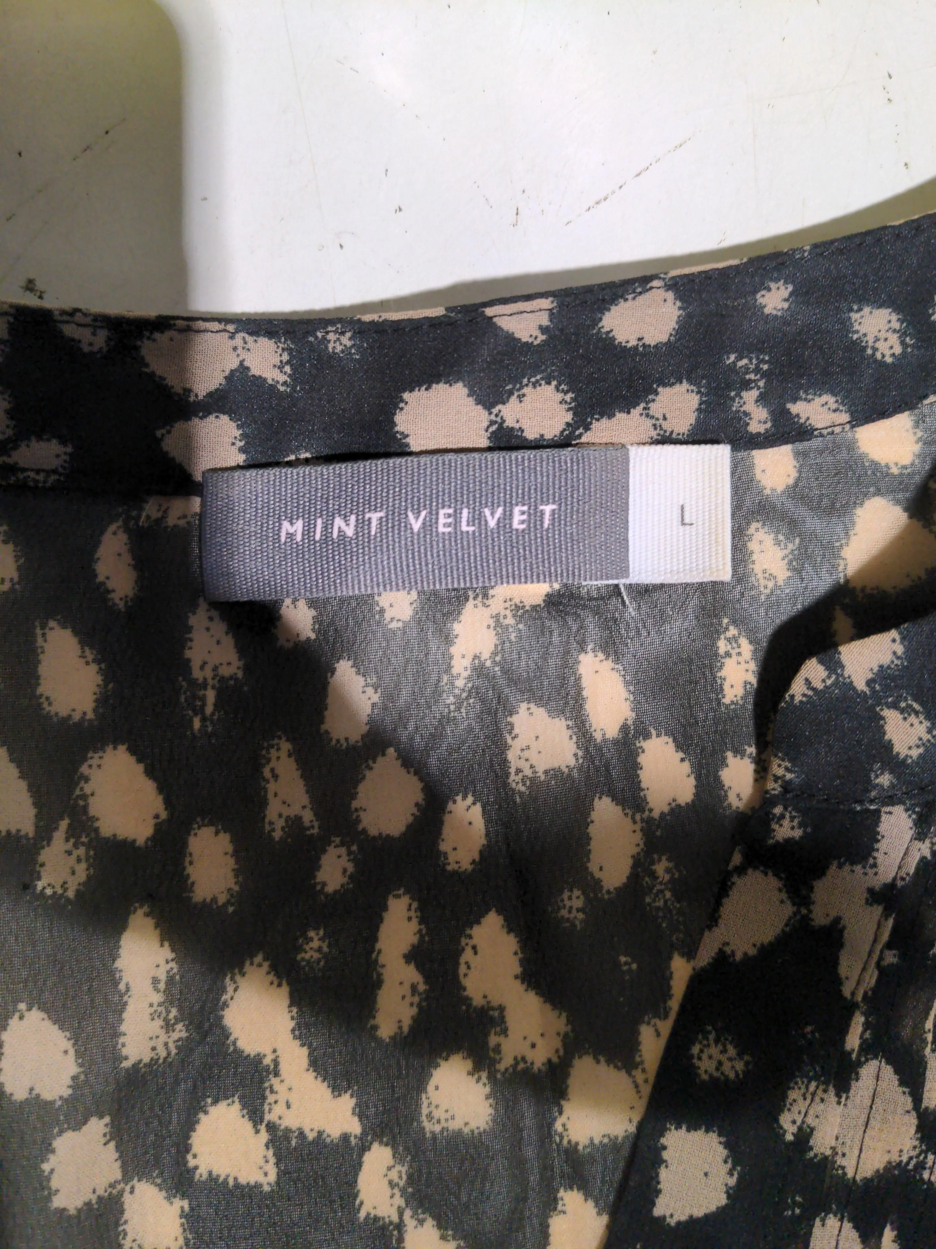 Mint Velvet Women's Blouse L Multi 100% Other Long Sleeve V-Neck Basic - Image 6