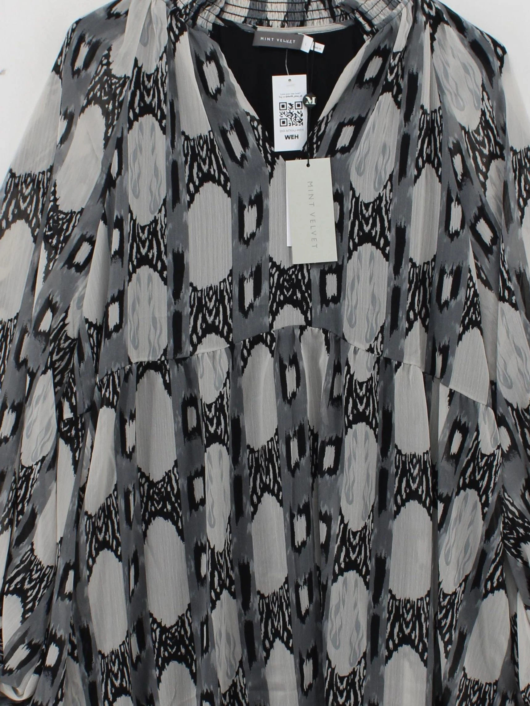 Mint Velvet Women's Blouse L Multi 100% Polyester Basic New with tags - Image 3