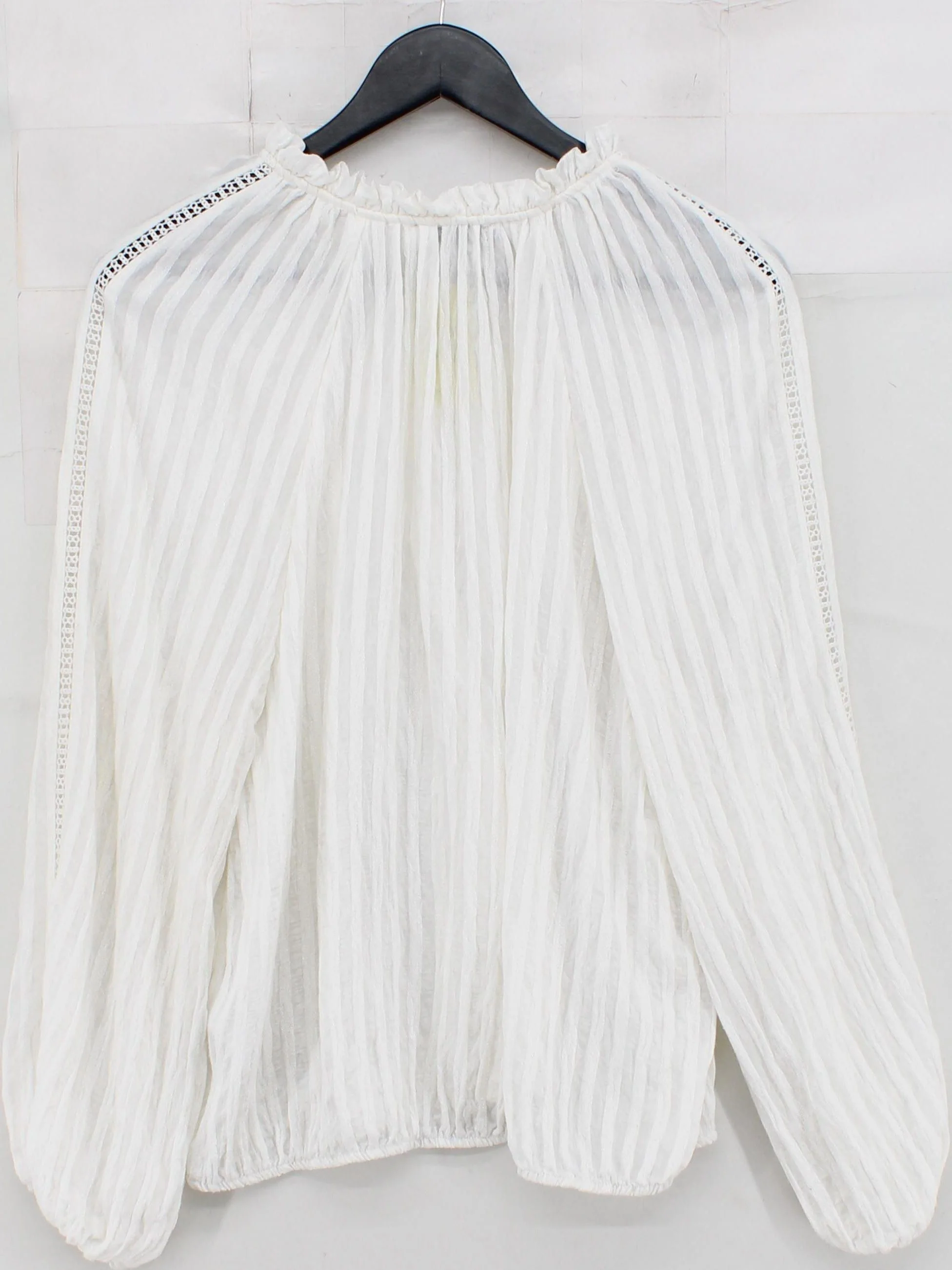 Mint Velvet Women's Blouse L White Viscose with Polyamide Basic - Image 2