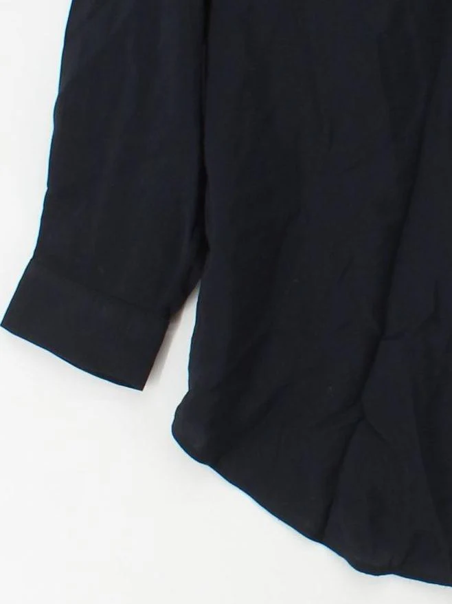 Mint Velvet Women's Blouse M Black 100% Viscose Long Sleeve V-Neck Basic - Image 4