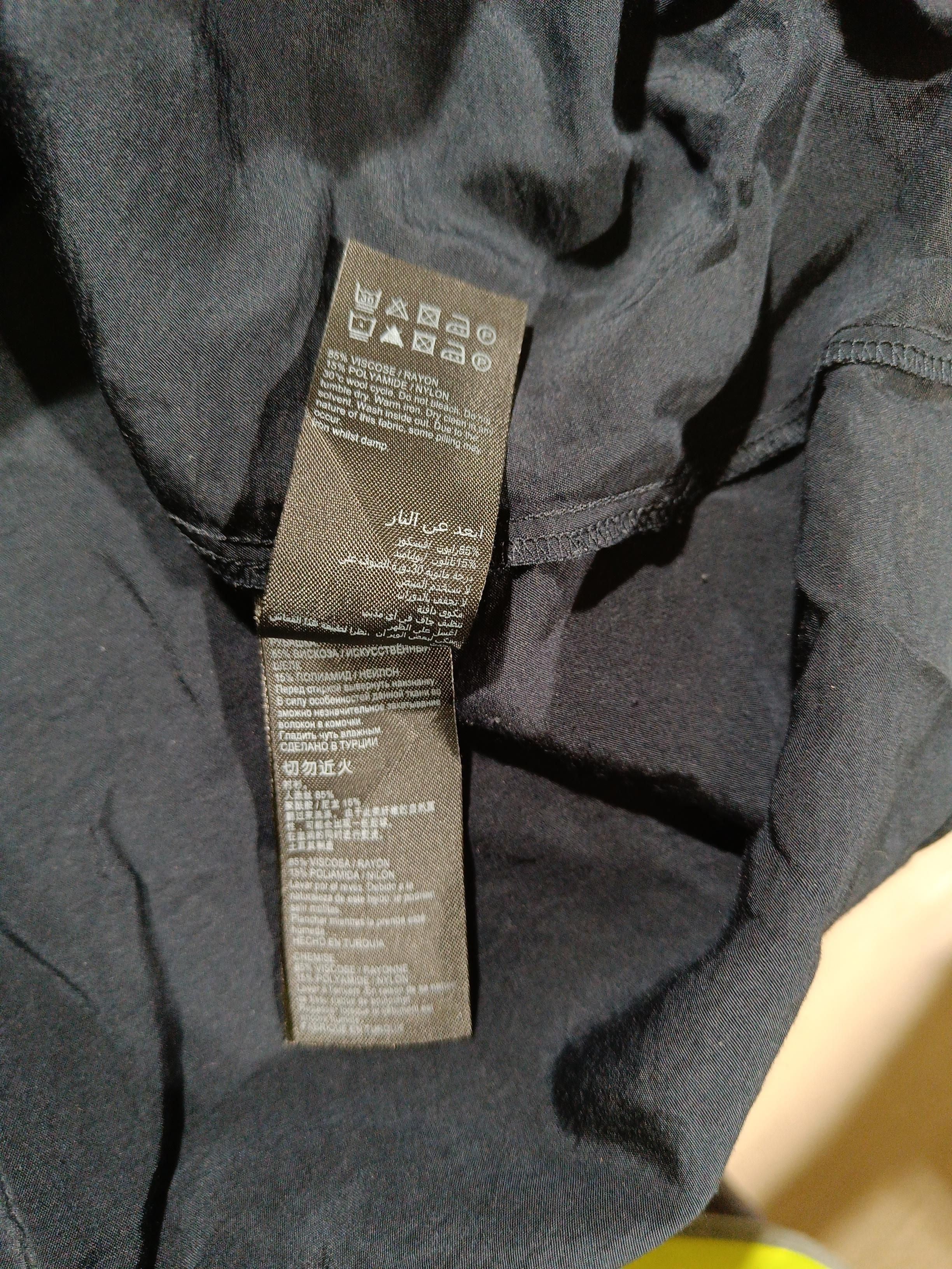 Mint Velvet Women's Blouse M Black 100% Viscose Long Sleeve V-Neck Basic - Image 7