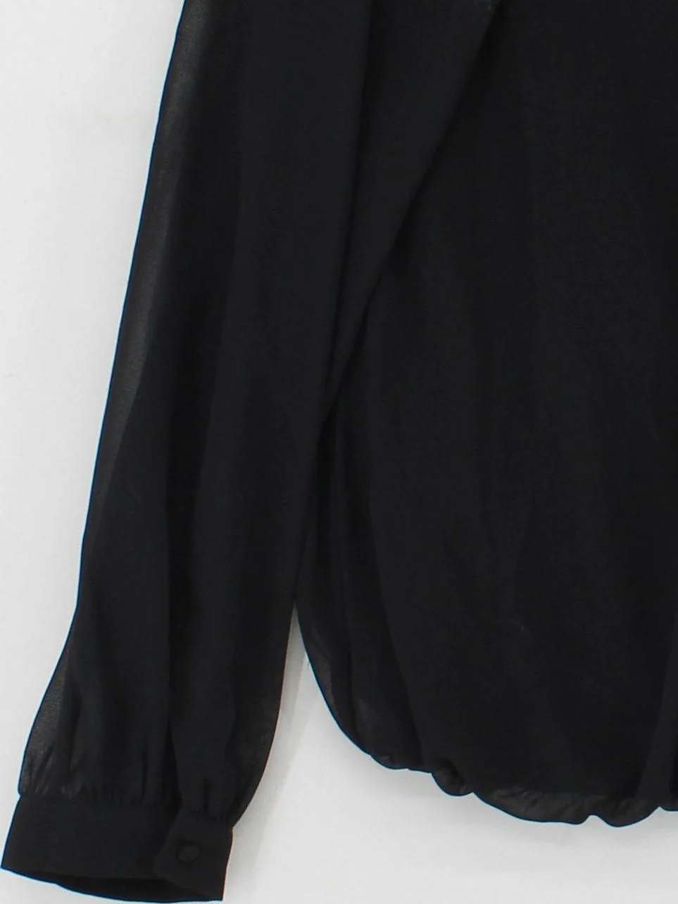 Mint Velvet Women's Blouse UK 10 Black Polyester with Elastane Basic - Image 4