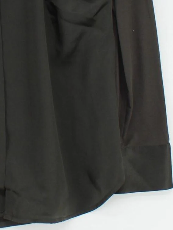 Mint Velvet Women's Blouse UK 12 Black Silk with Viscose, Elastane Basic - Image 4