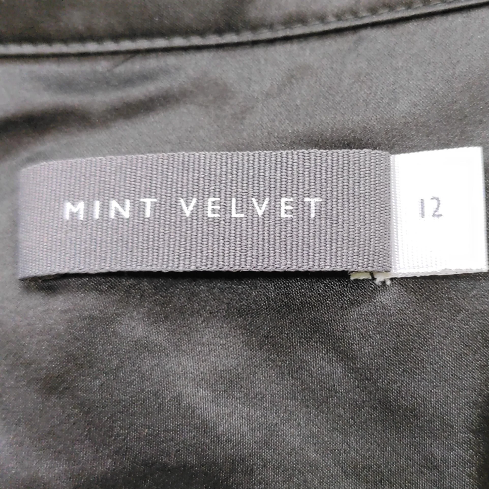 Mint Velvet Women's Blouse UK 12 Black Silk with Viscose, Elastane Basic - Image 5