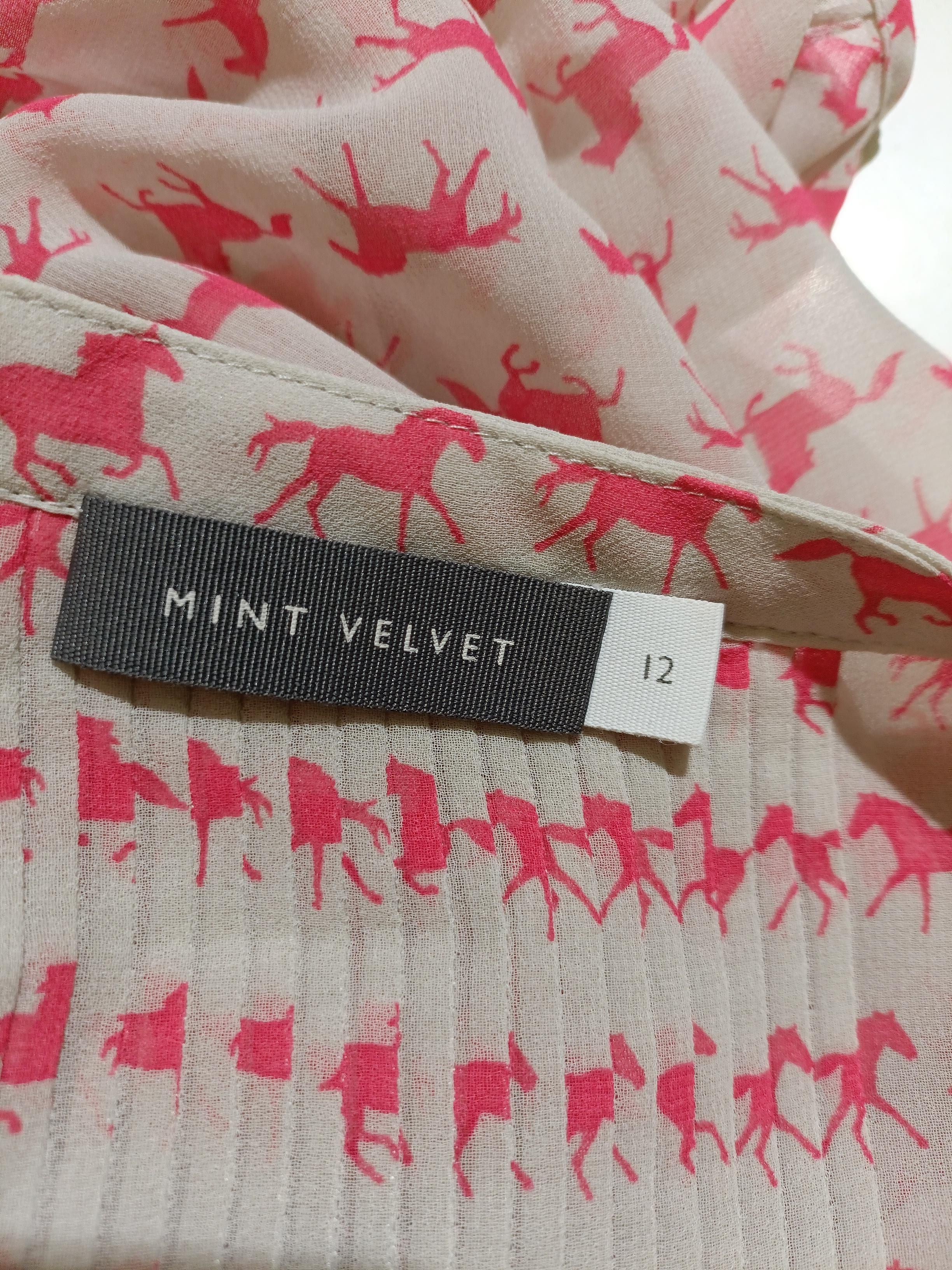 Mint Velvet Women's Blouse UK 12 Cream 100% Polyester Basic - Image 5