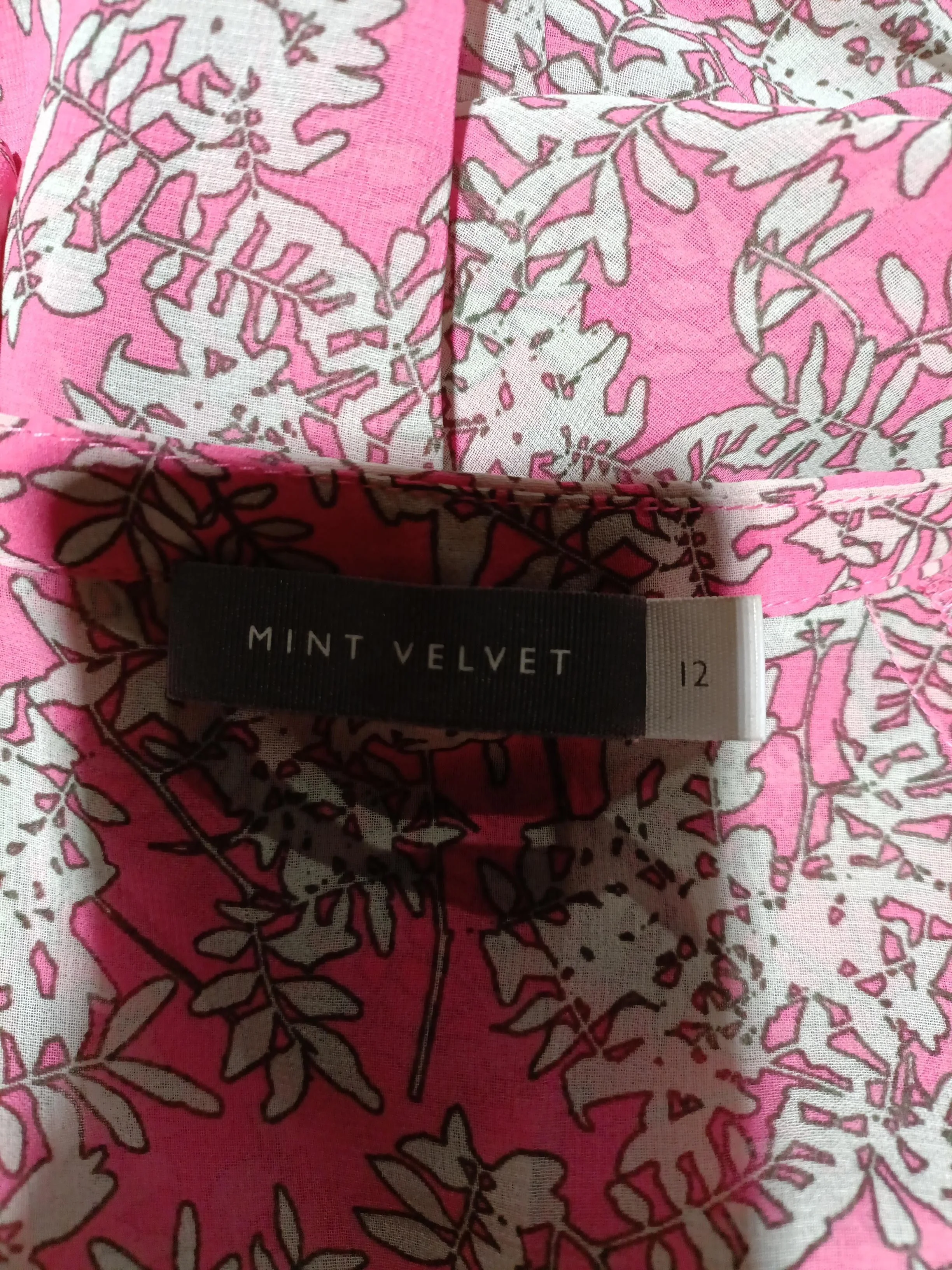 Mint Velvet Women's Blouse UK 12 Pink 100% Polyester Basic - Image 5