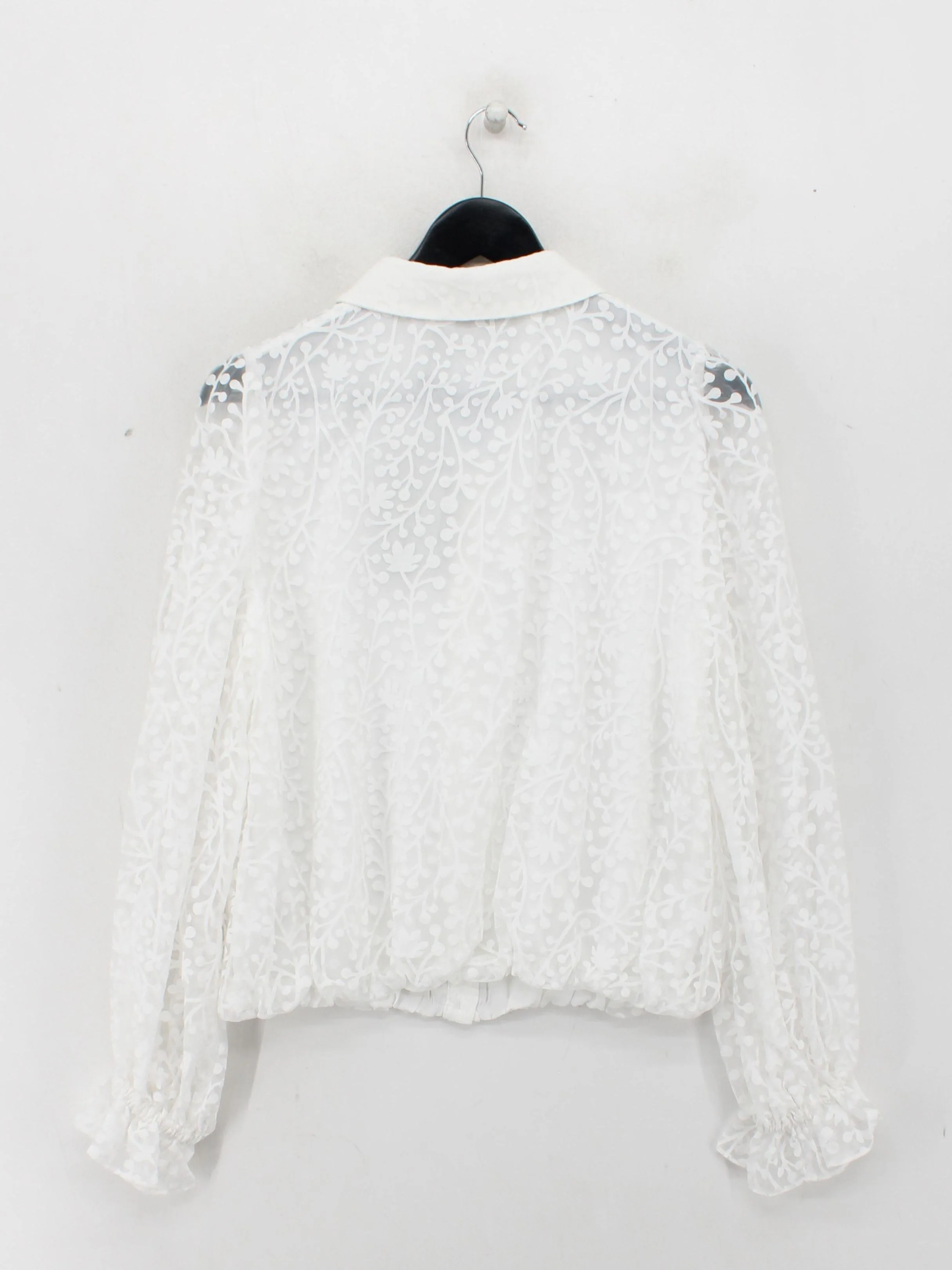Mint Velvet Women's Blouse UK 12 White Viscose with Polyamide, Polyester Basic - Image 2