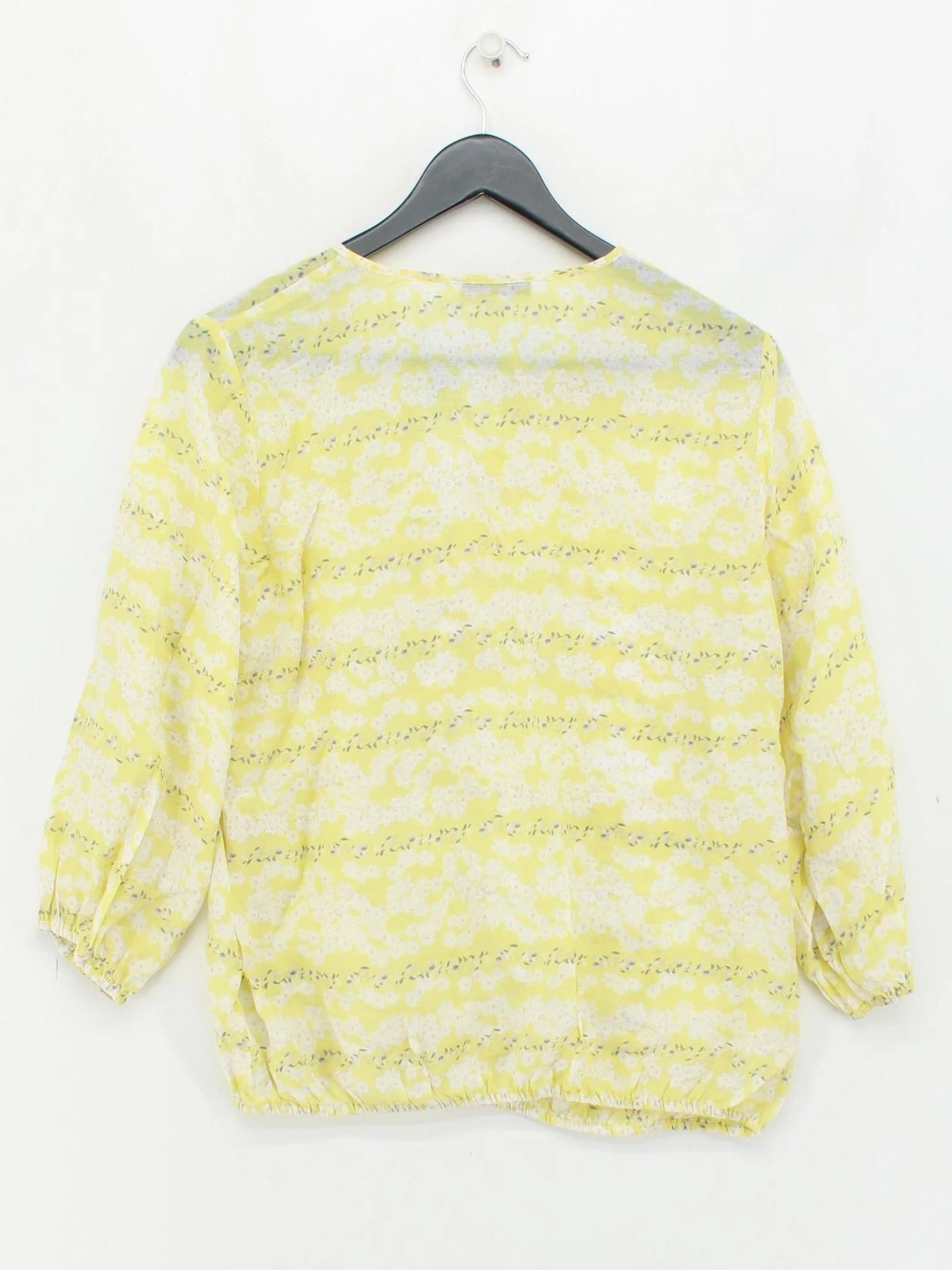 Mint Velvet Women's Blouse UK 12 Yellow Lyocell Modal - Image 2