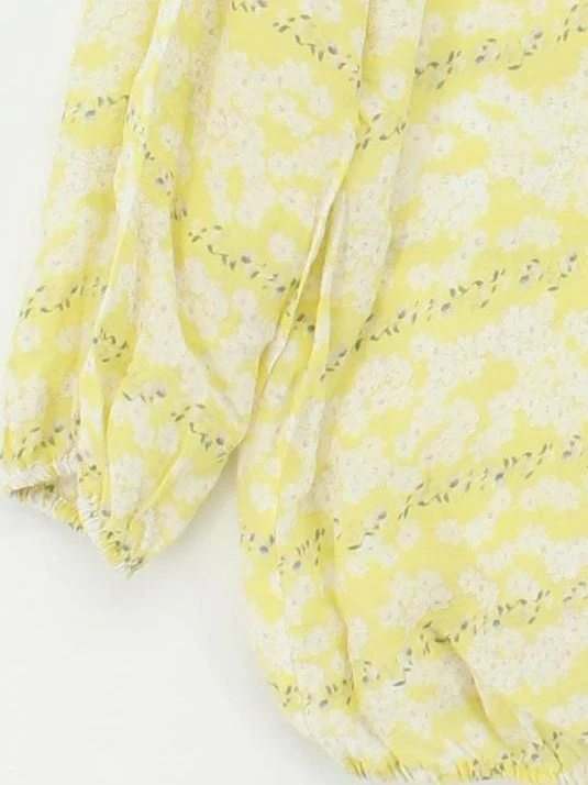 Mint Velvet Women's Blouse UK 12 Yellow Lyocell Modal - Image 4