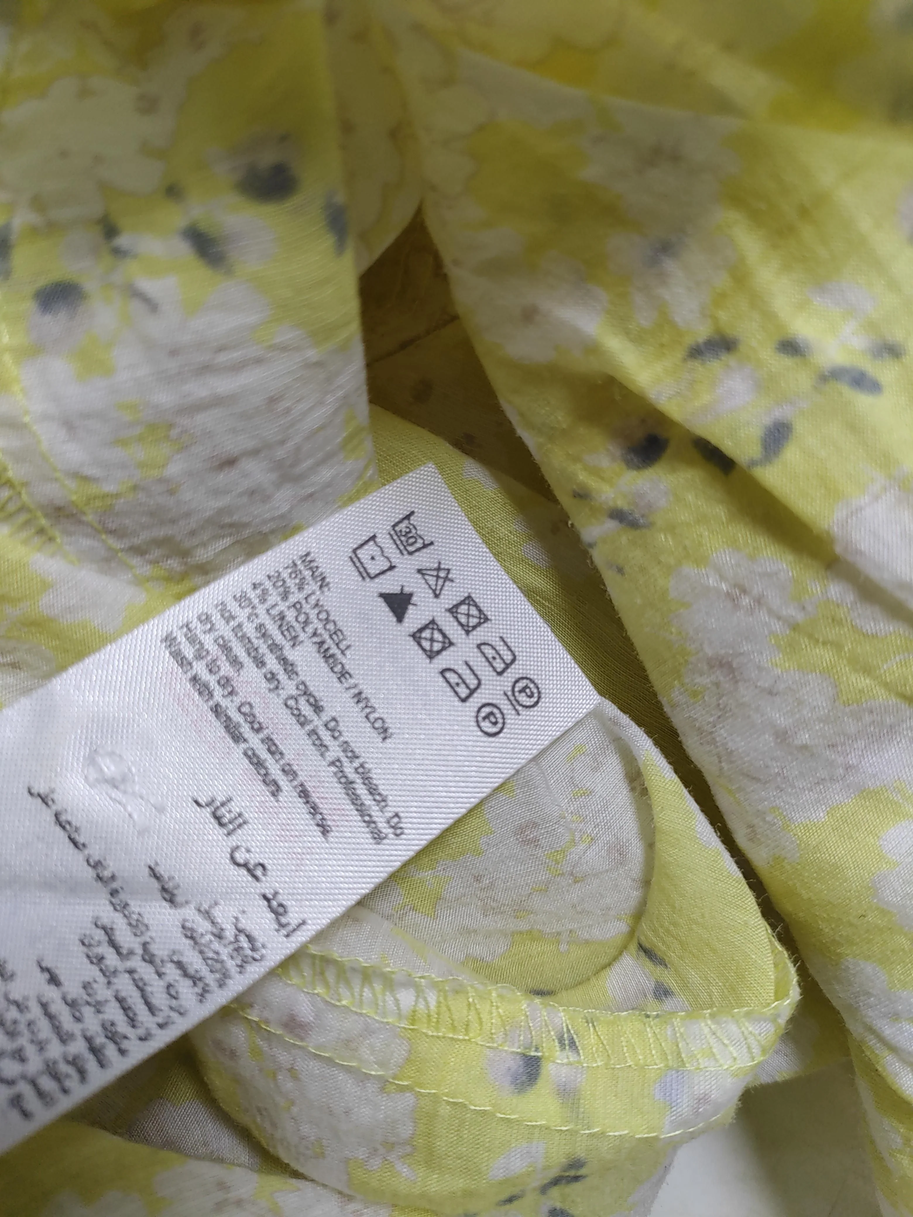 Mint Velvet Women's Blouse UK 12 Yellow Lyocell Modal - Image 6