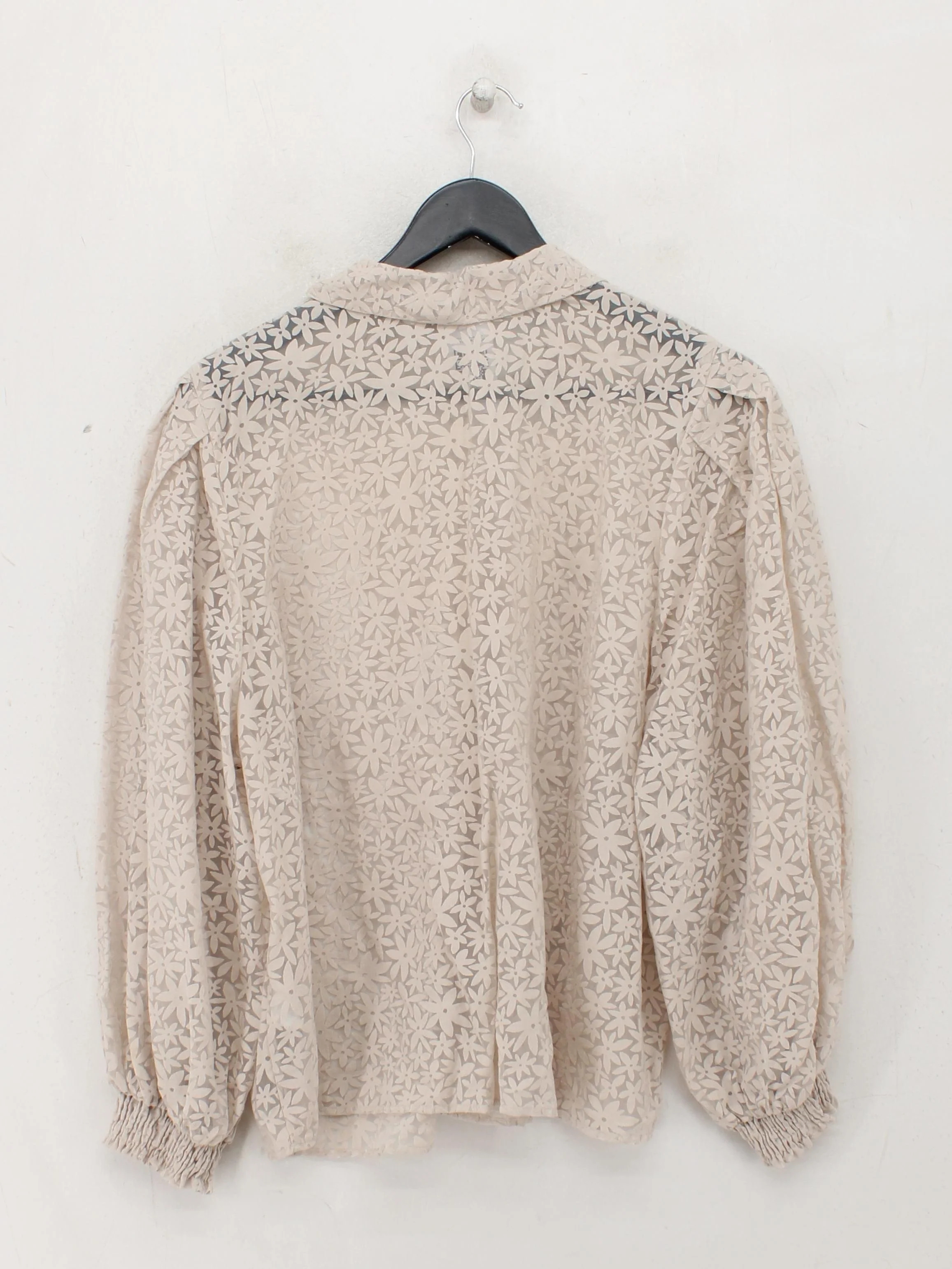 Mint Velvet Women's Blouse UK 18 Cream Viscose with Polyamide Basic - Image 2