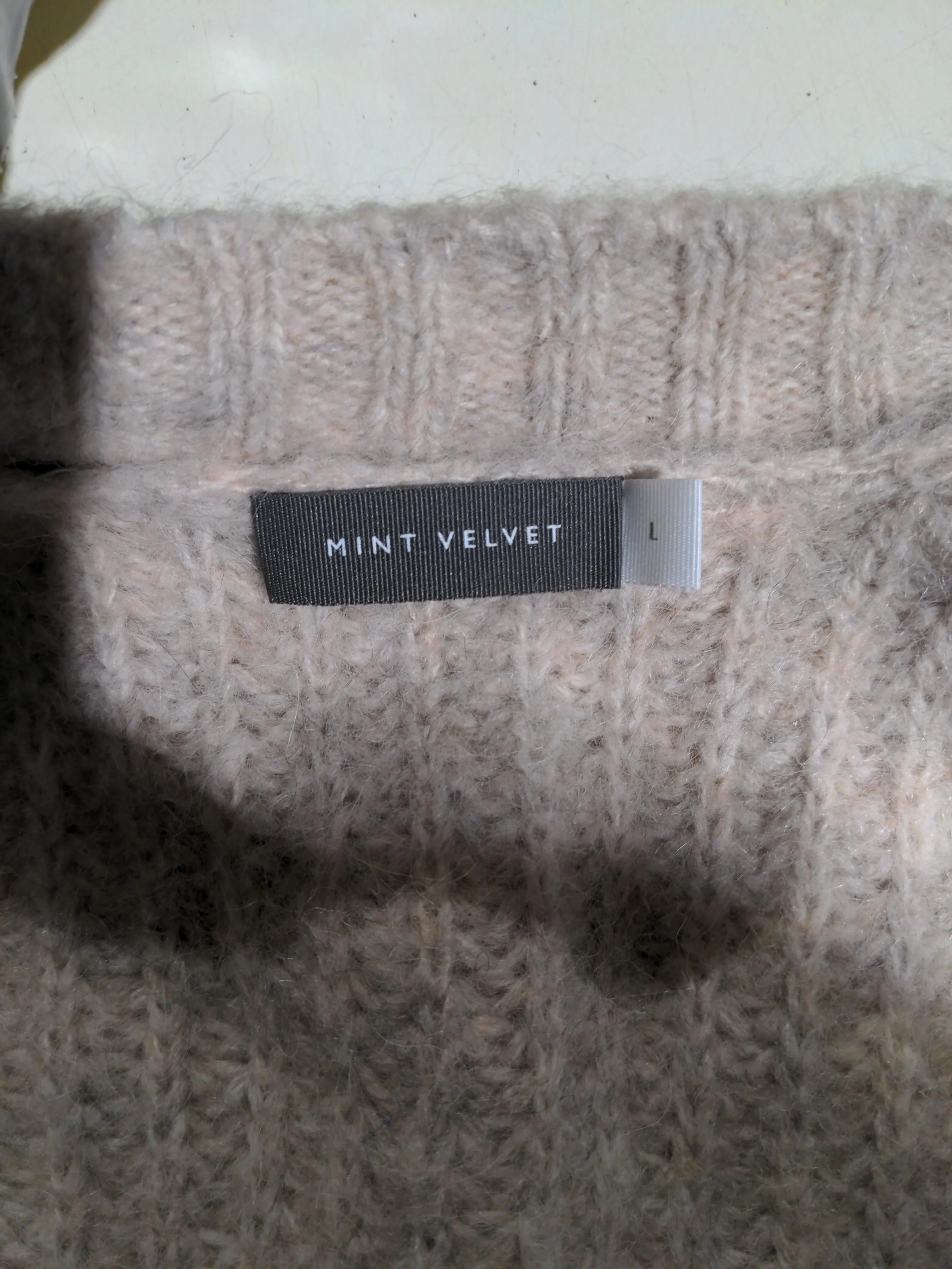Mint Velvet Women's Cardigan L Cream 100% Other V-Neck Cardigan - Image 5